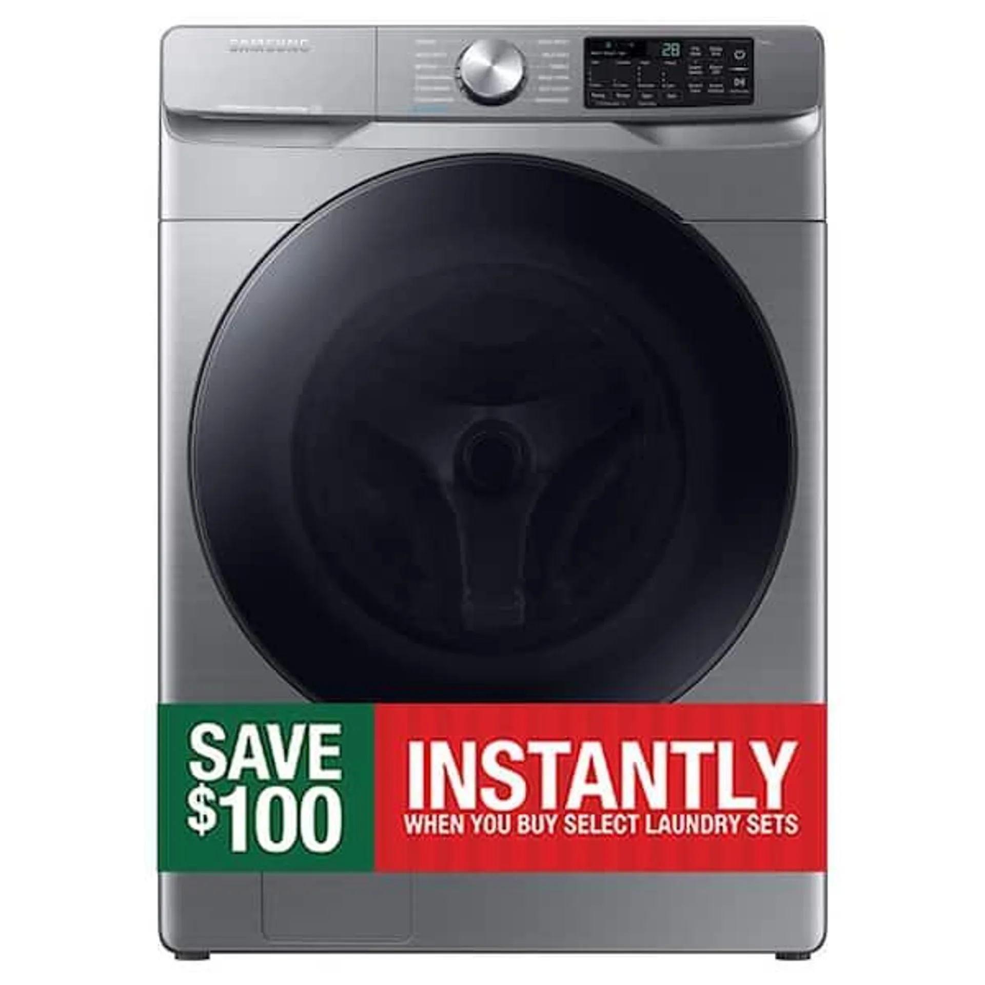 4.5 cu. ft. Smart High-Efficiency Front Load Washer with Super Speed in Platinum