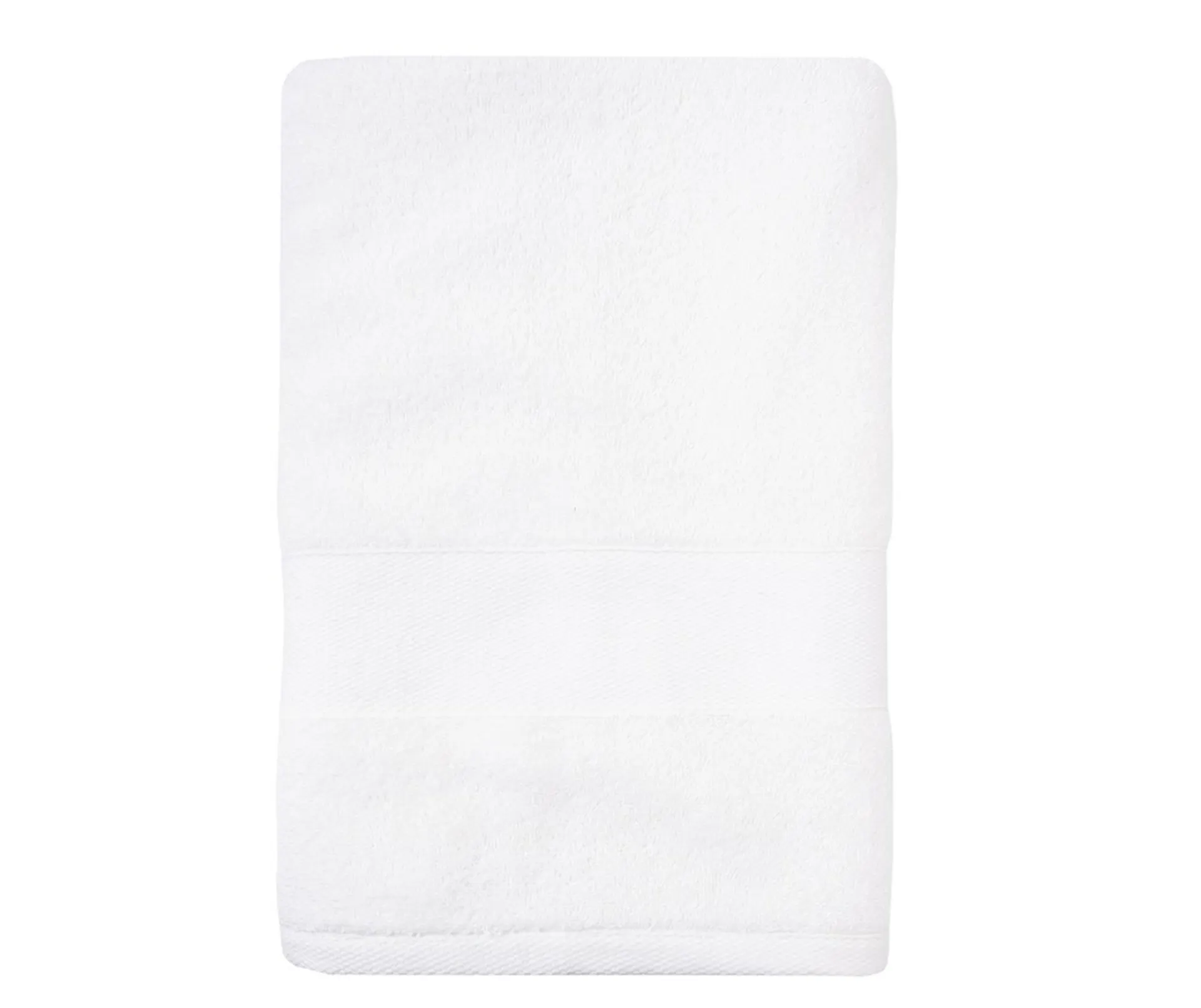 White Zero-Twist Turkish Cotton Bath Towel