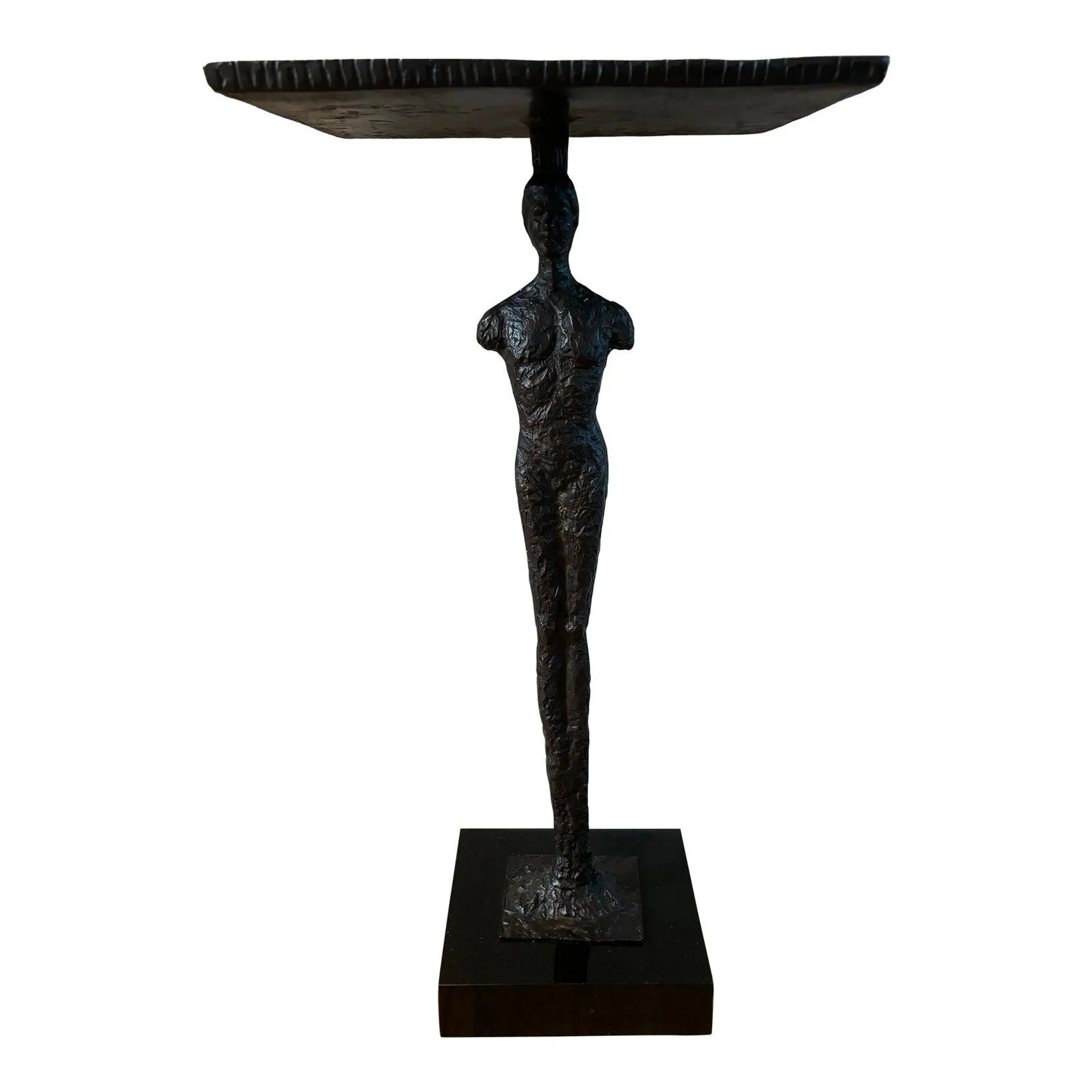 Giacometti Style Figural Accent Table