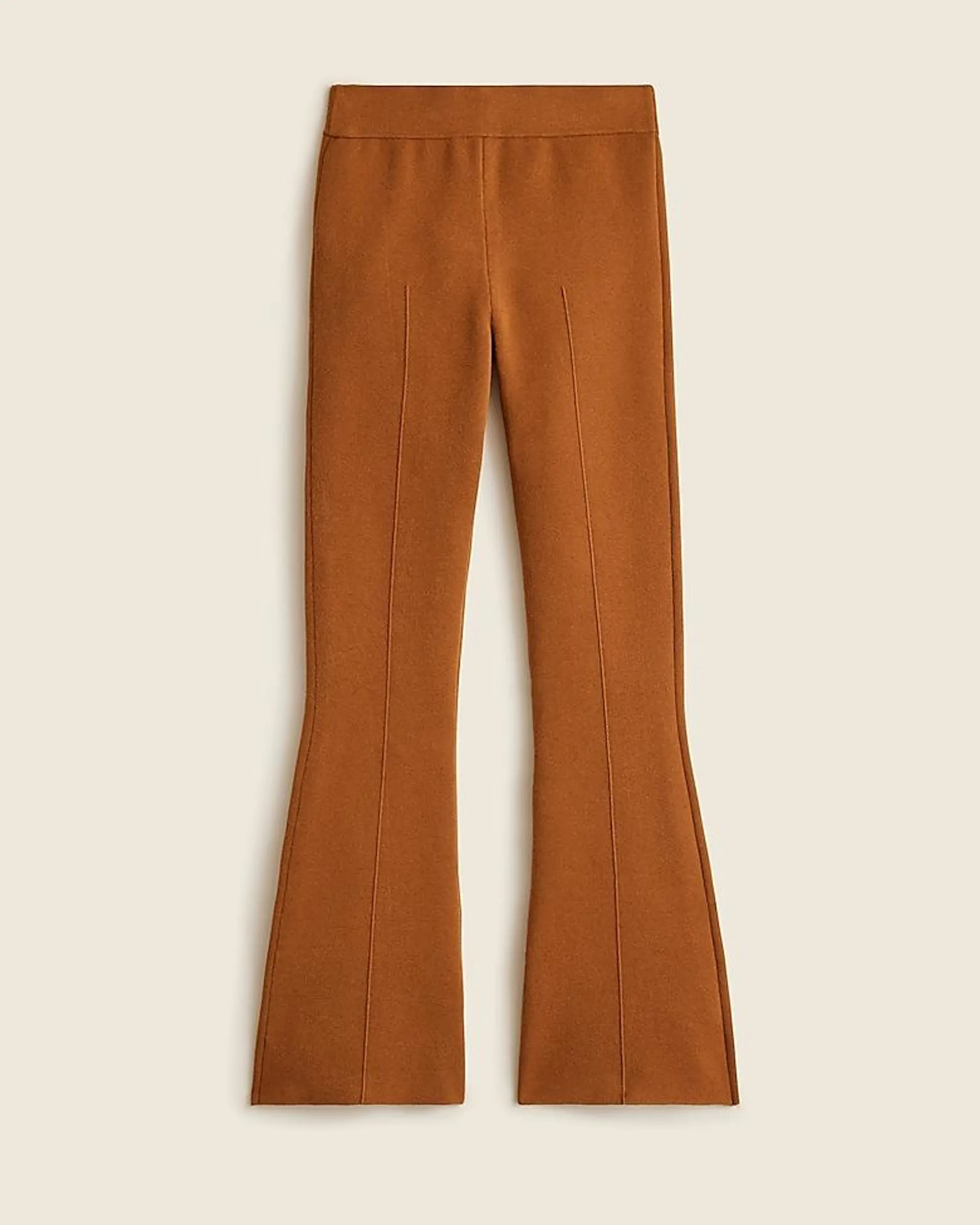 Slim flare sweater-pant