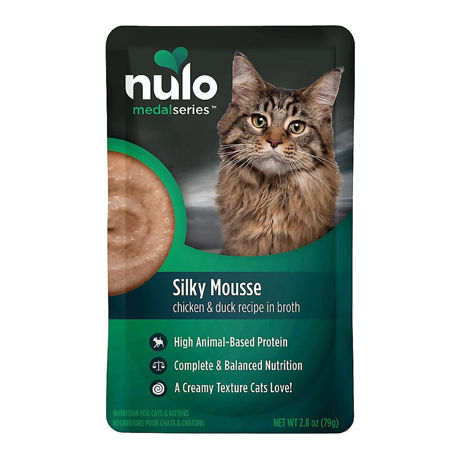 Nulo MedalSeries All Life Stages Wet Cat Food - High-Protein, Silky Mousse, 2.8 Oz.