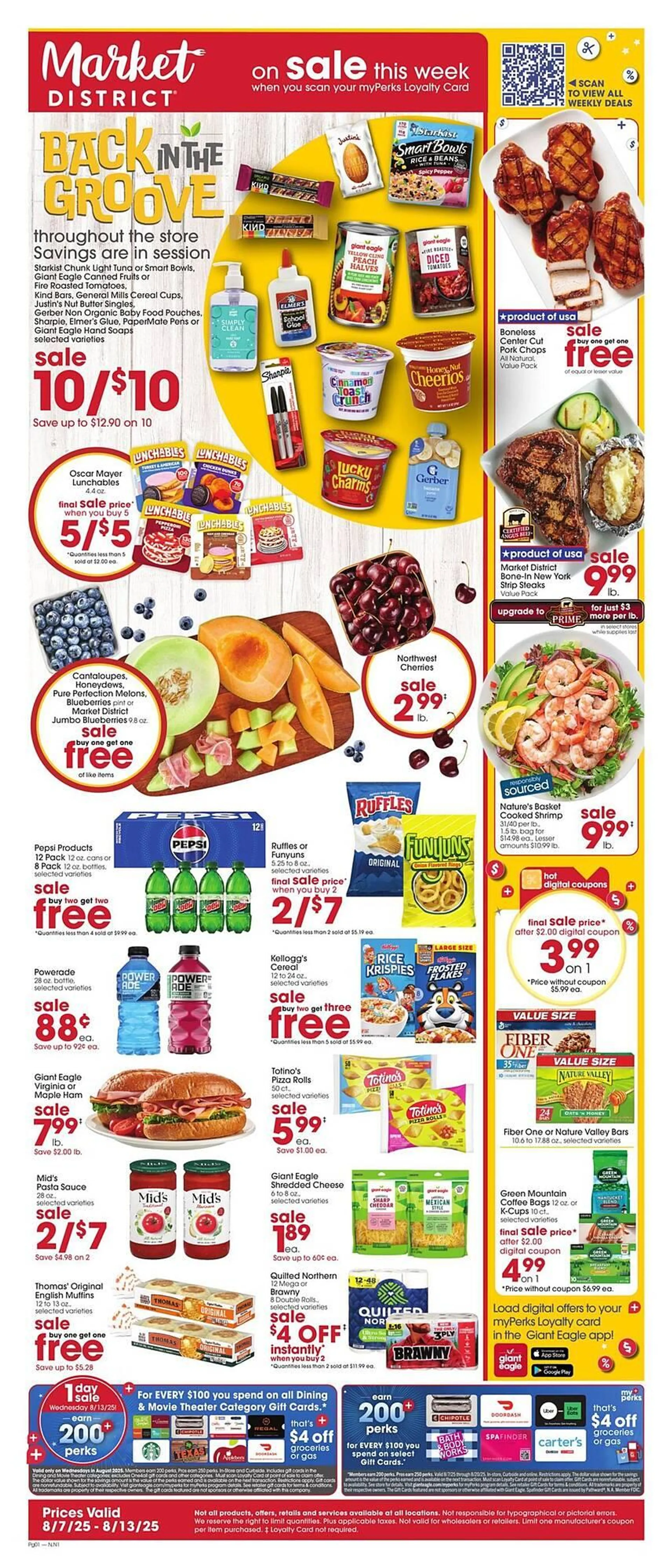 Weekly ad Giant Eagle Weekly Ad from August 7 to August 13 2025 - Page 1
