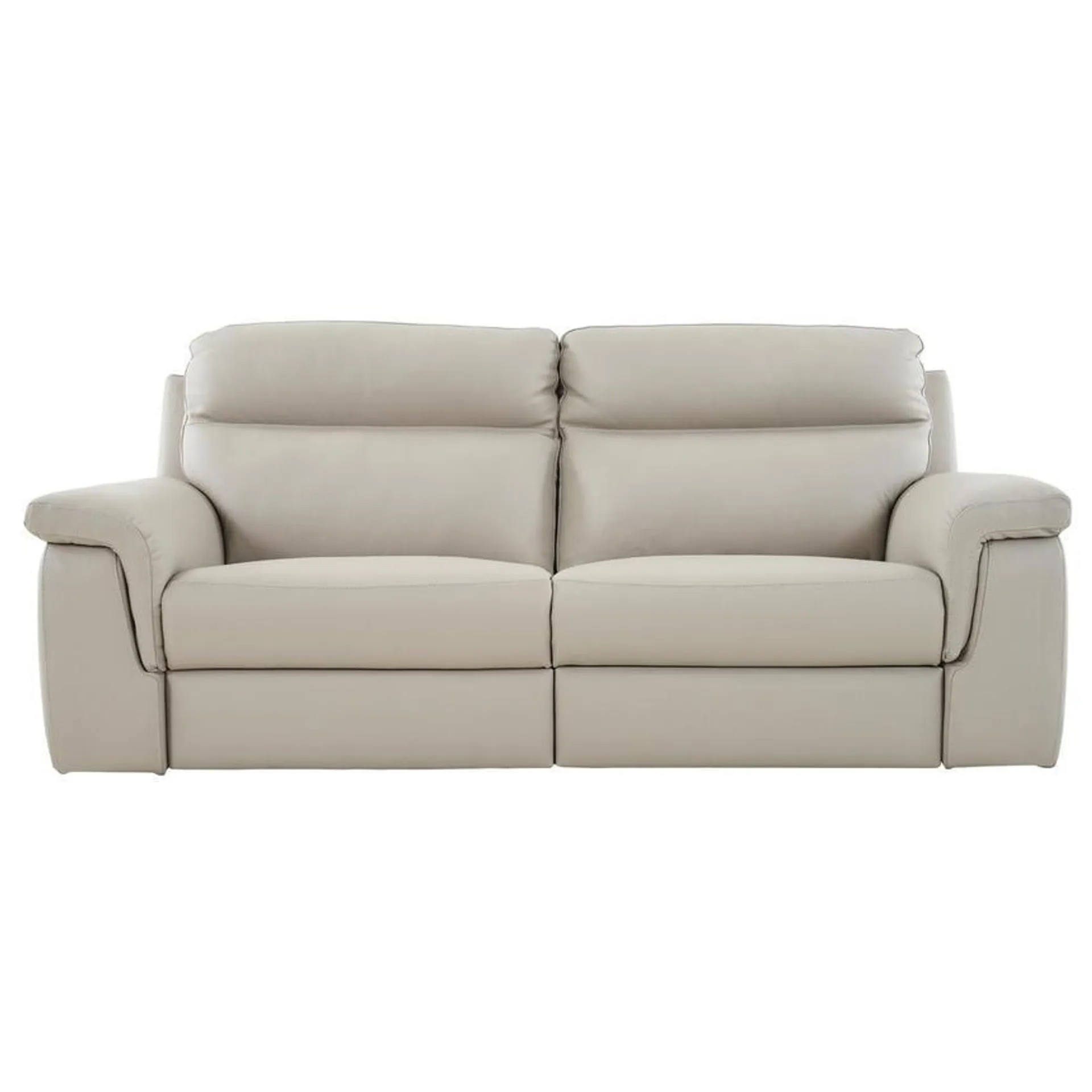 Alan Cream Leather Power Reclining Sofa