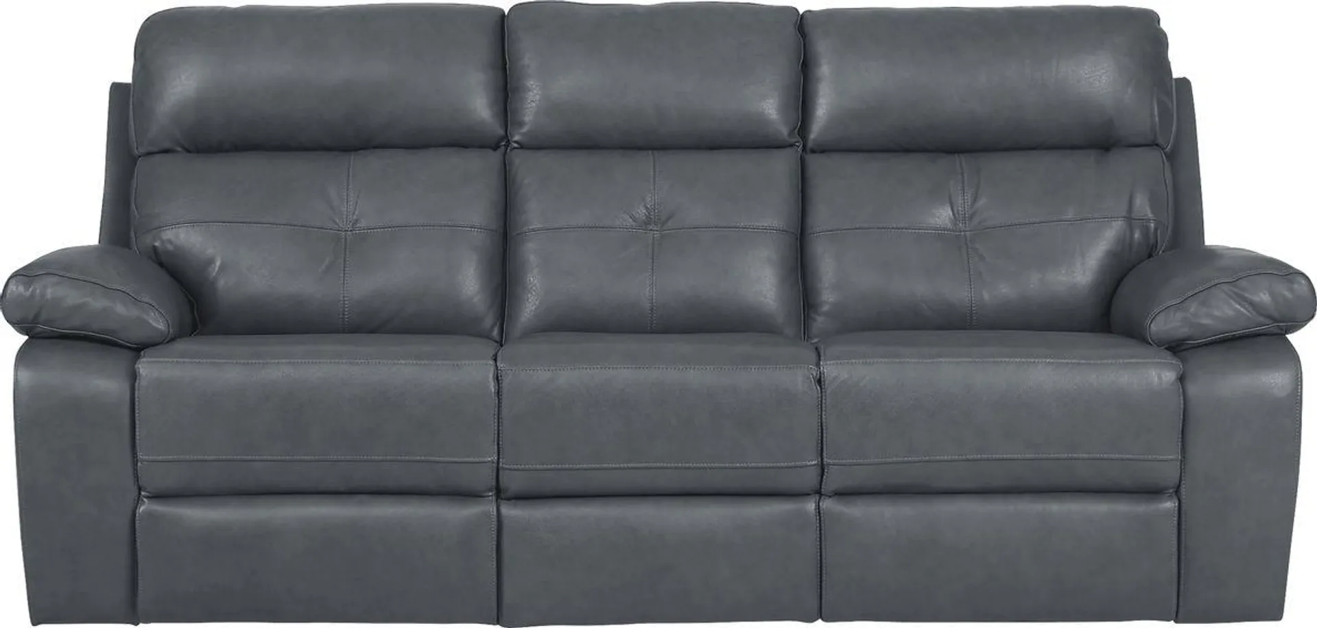 Cepano Leather Non-Power Reclining Sofa