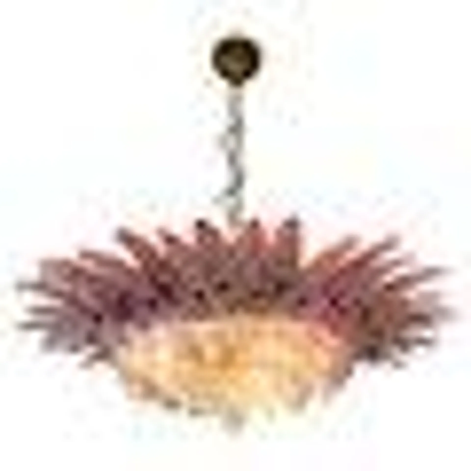 Mid-20th Century Pink Murano Chandelier, 1970s