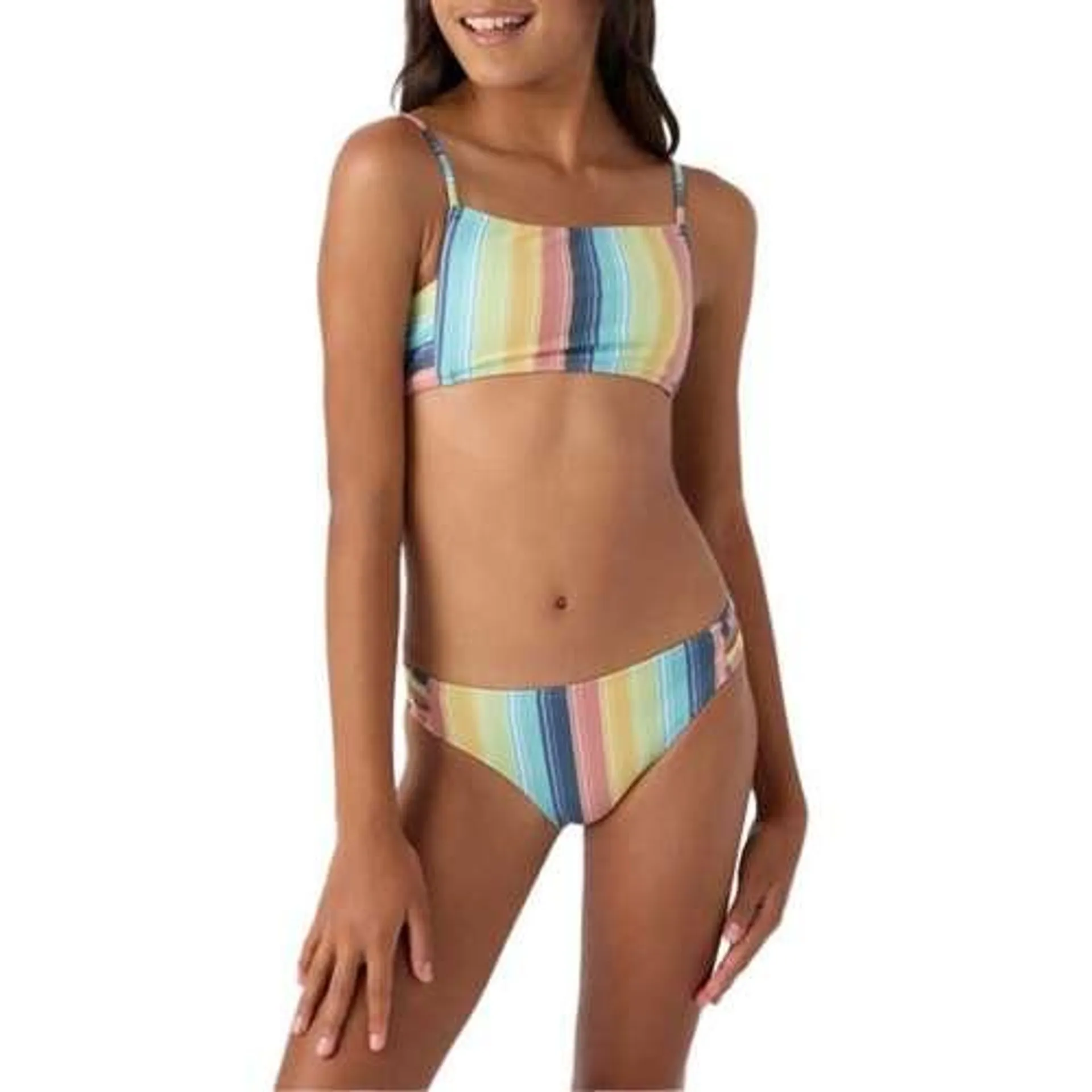 Girls' O'Neill Beachbound Stripe Swim Bikini Set