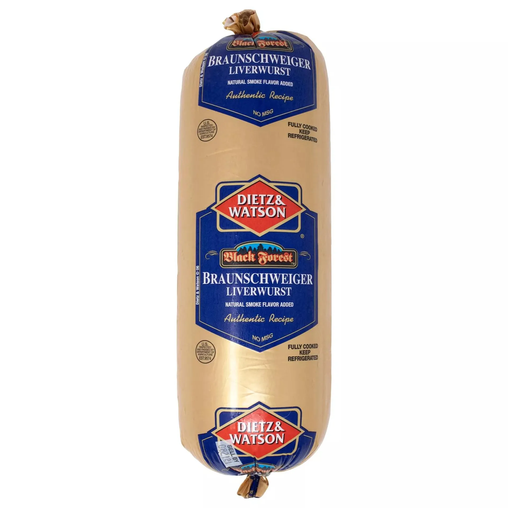 Dietz & Watson Black Forest Braunschweiger Liverwurst, 0.75-1.5 lbs. Standard Cut