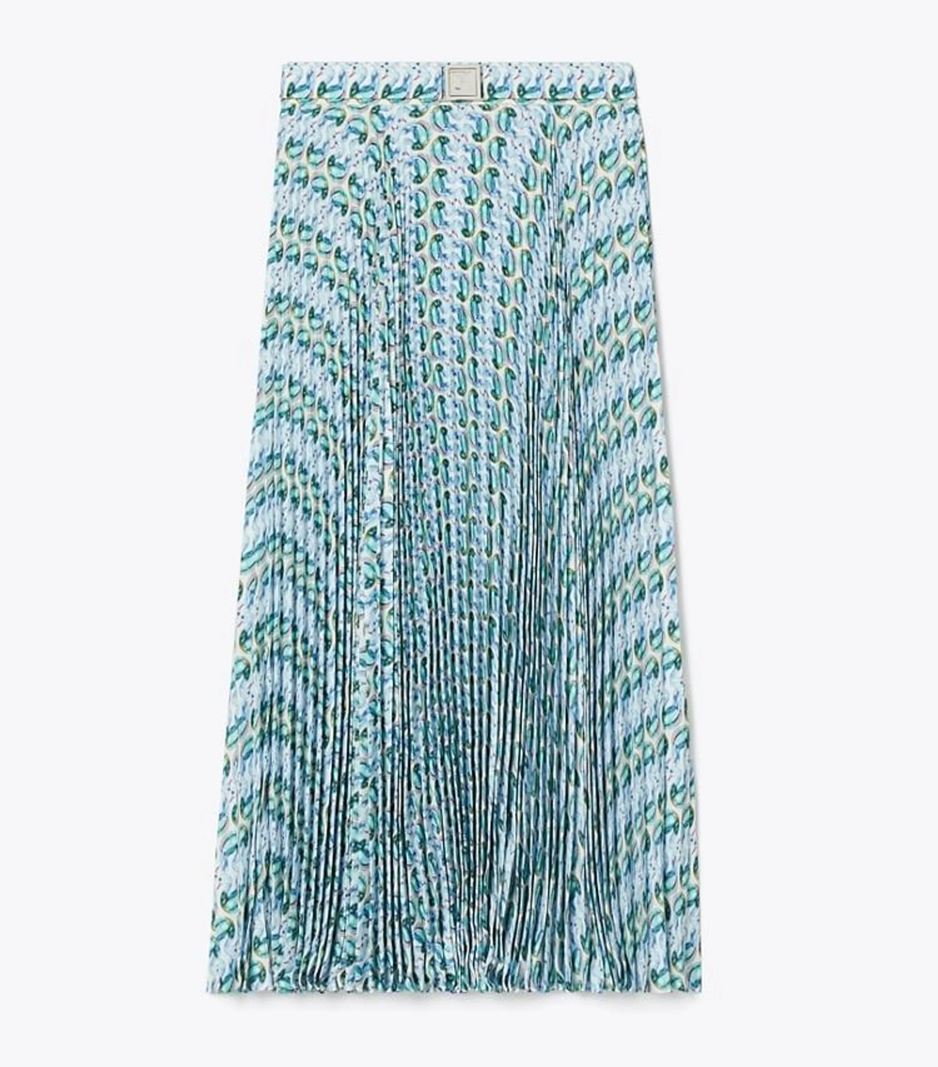 PLEATED VISCOSE SKIRT