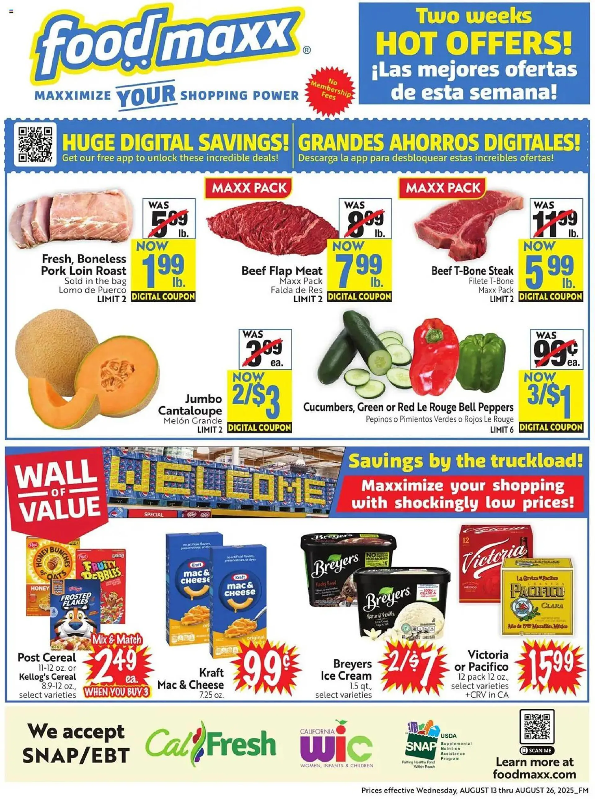 Weekly ad Foodmaxx Weekly Ad from August 13 to August 26 2025 - Page 1