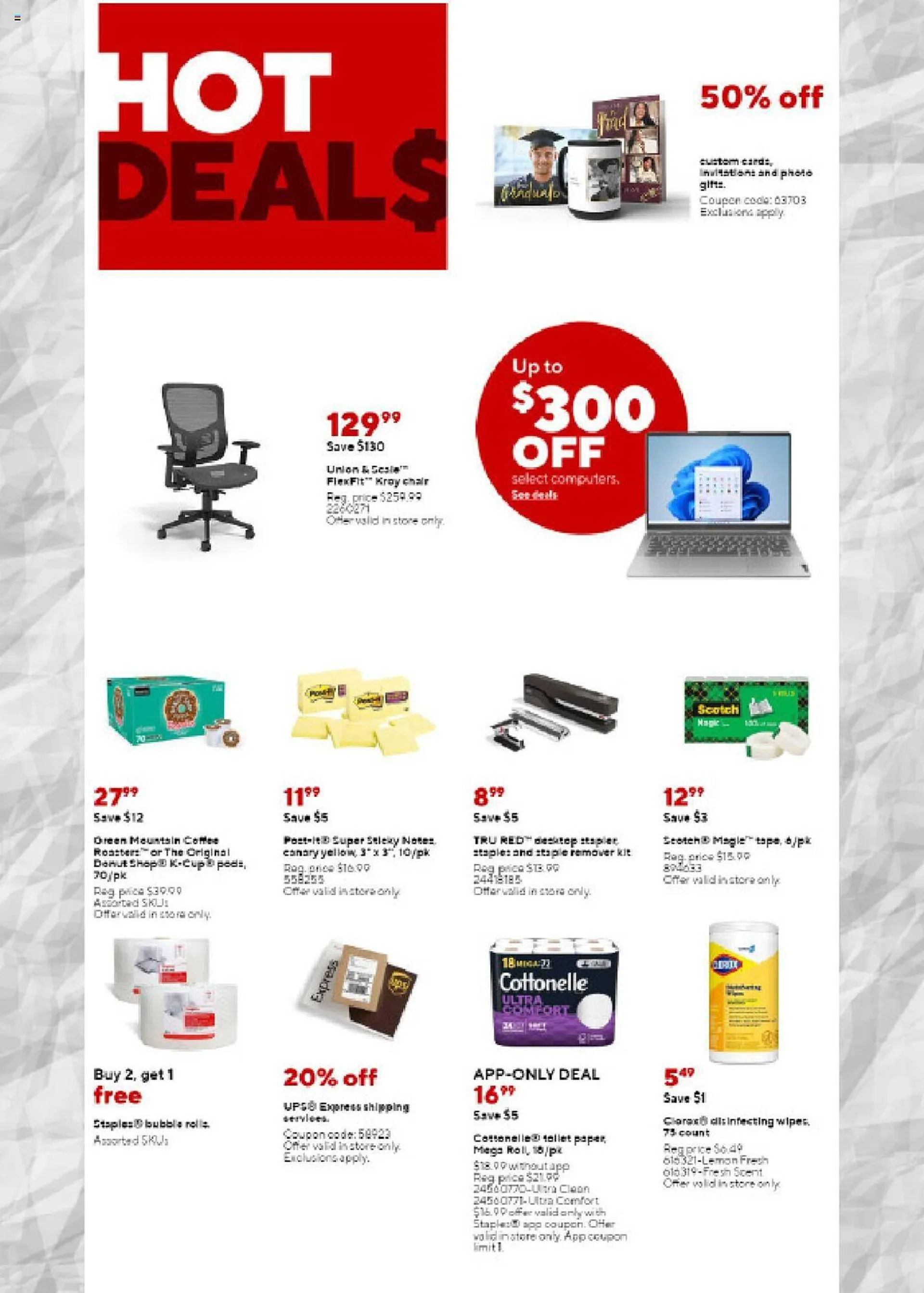 Weekly ad Staples Weekly Ad from April 7 to April 13 2024 - Page 1