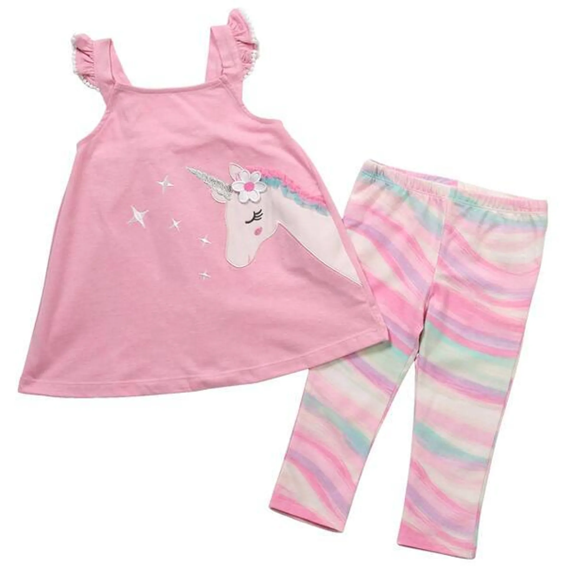 Baby Girl (12-24M) Kids Headquarters® Unicorn Tunic/Leggings Set