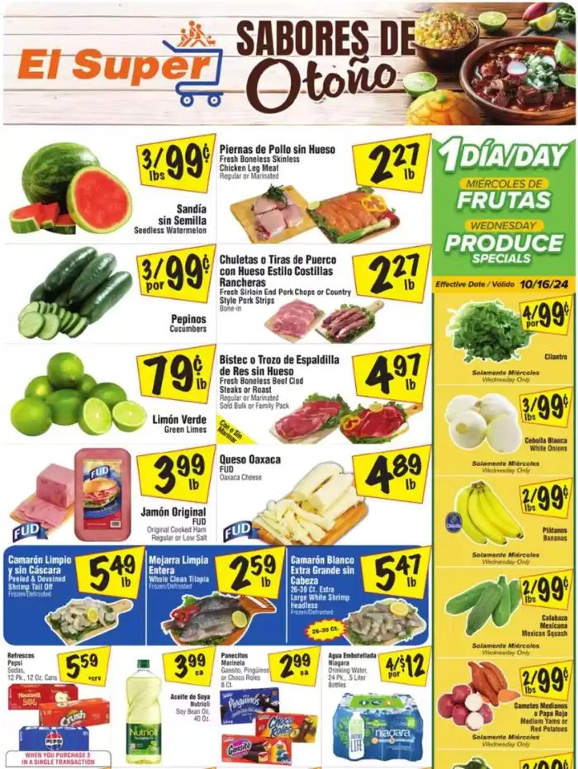 Weekly ad Weekly Ads El Super from October 16 to October 22 2024 - Page 1