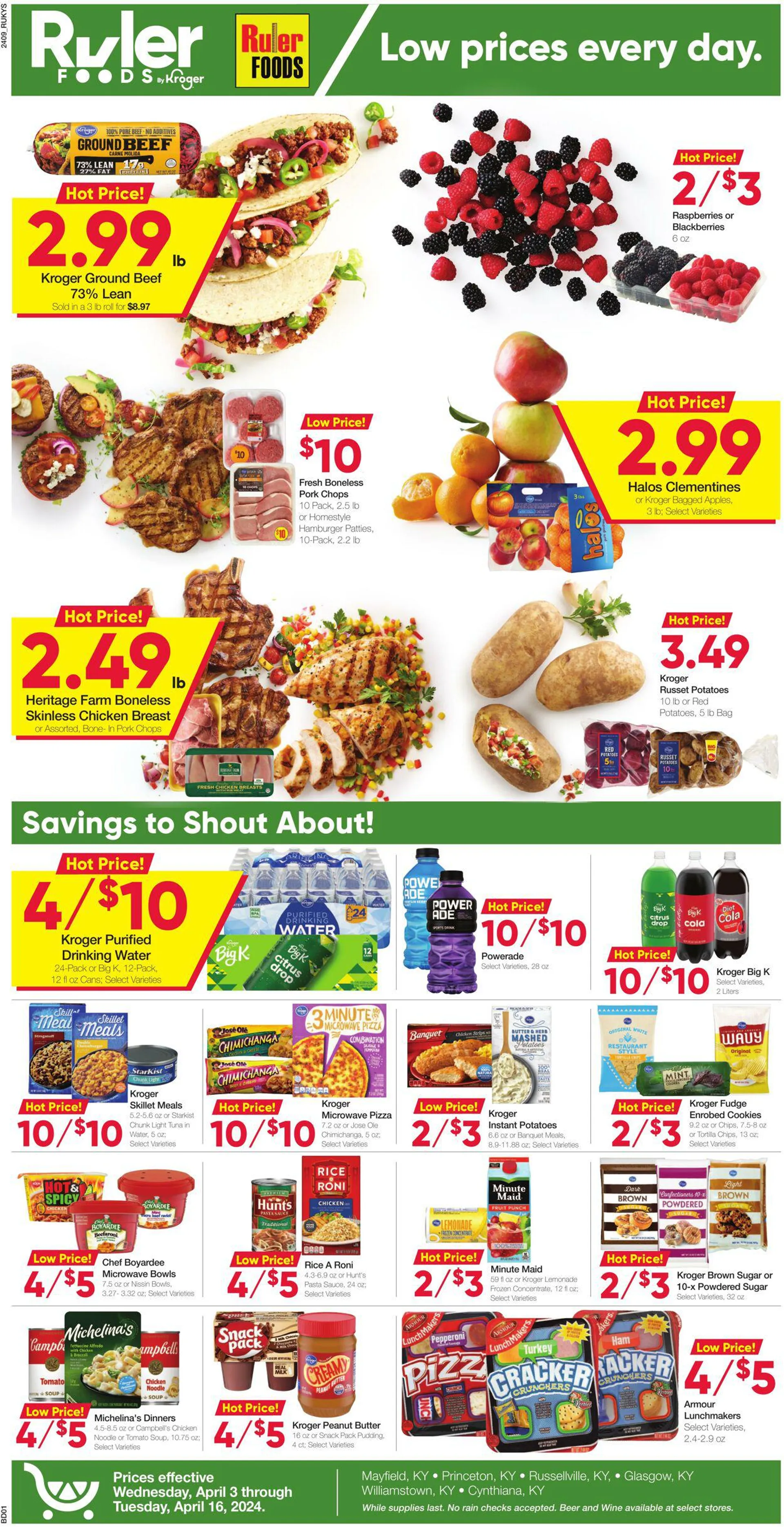 Weekly ad Ruler Foods Current weekly ad from April 3 to April 16 2024 - Page 