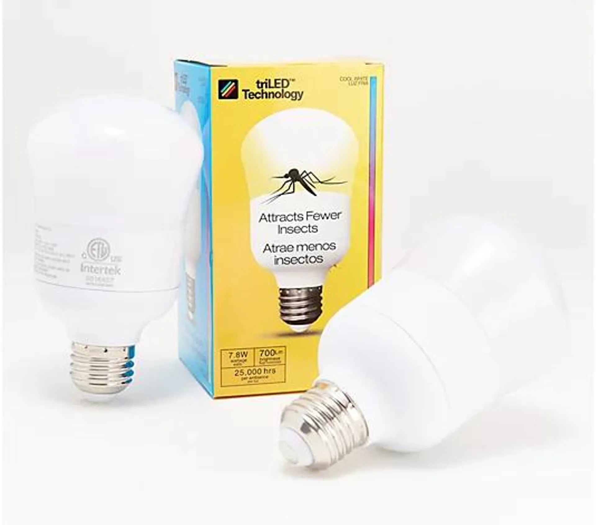 triLED Set of 2 Light Bulbs to Attract Fewer Insects