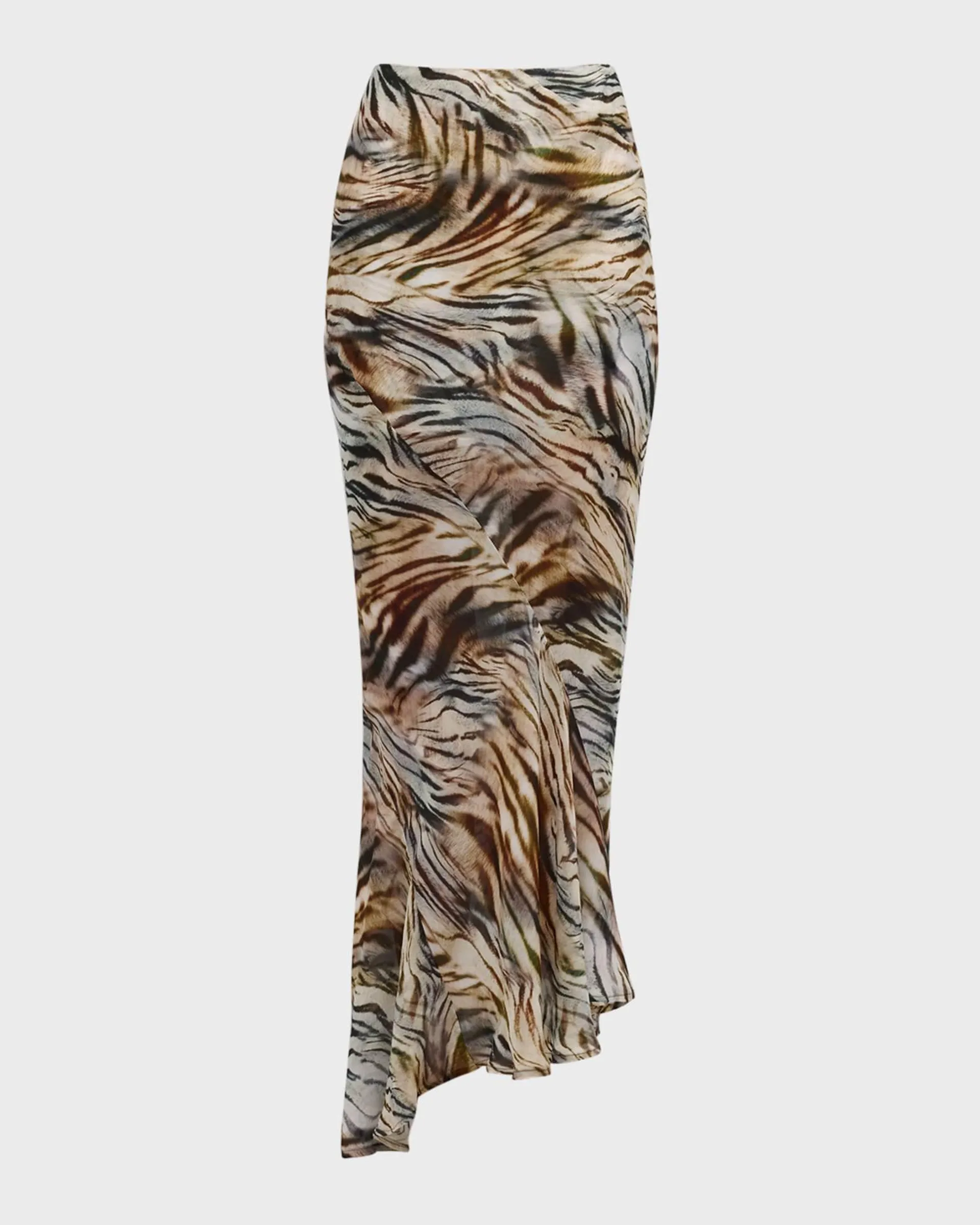 Sevy Safari Printed Maxi Skirt