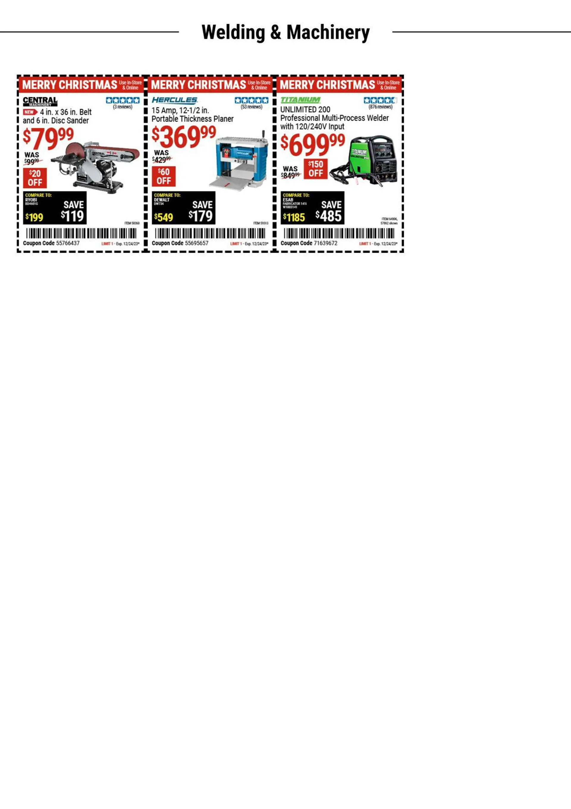 Weekly ad Harbor Freight Current weekly ad from December 11 to December 26 2023 - Page 14