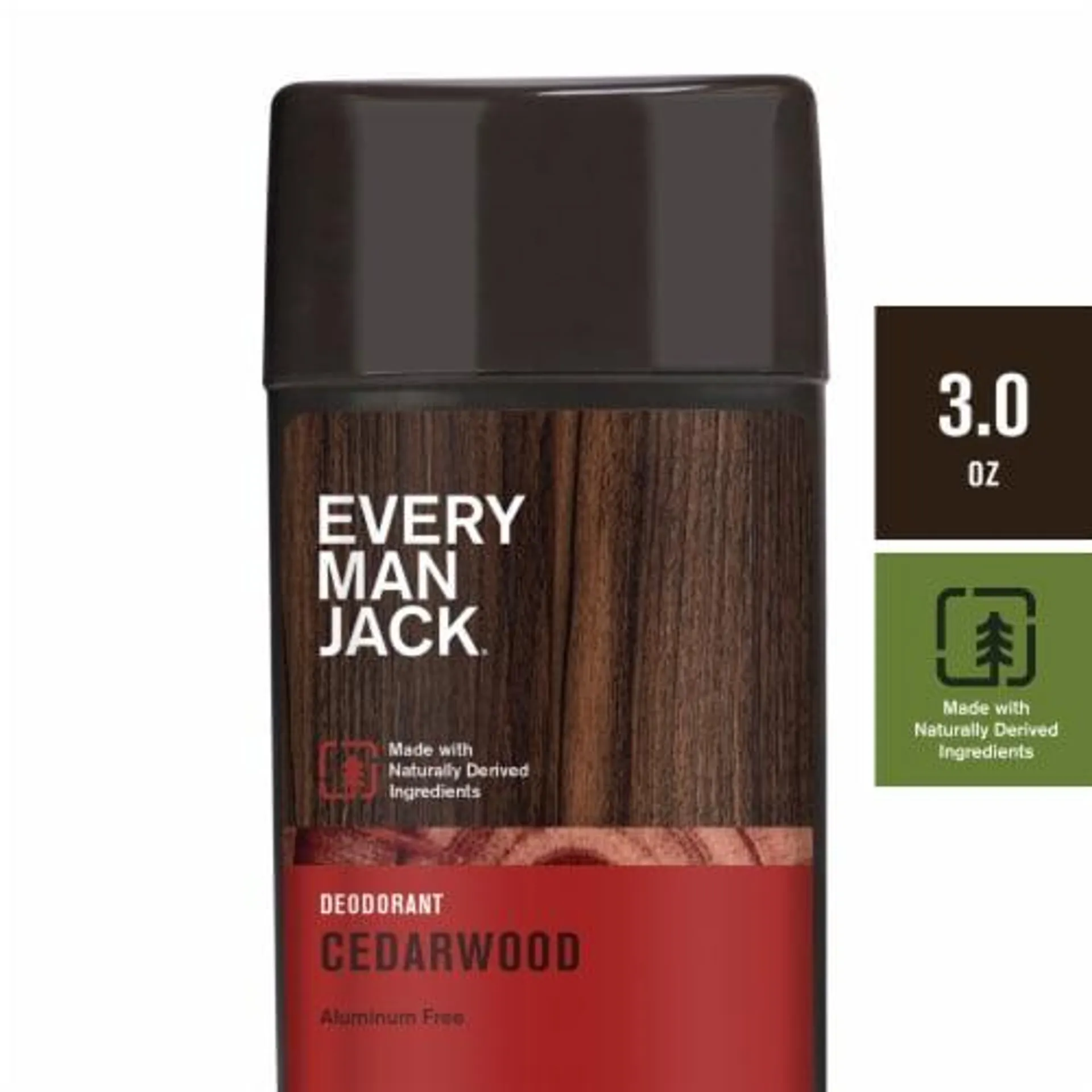 Every Man Jack Mens Deodorant Stick Cedarwood Aluminum-Free