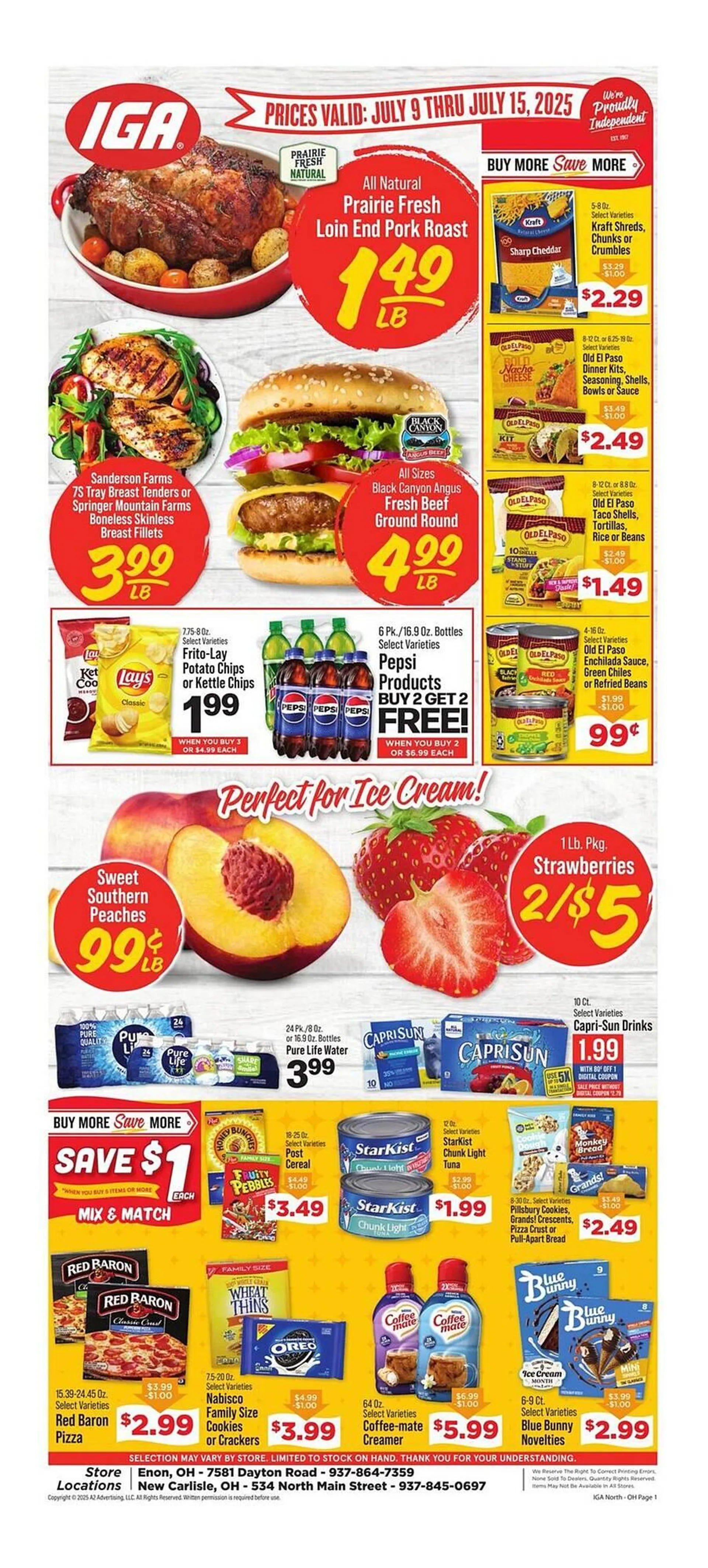 Weekly ad IGA Weekly Ad from July 9 to July 15 2025 - Page 1