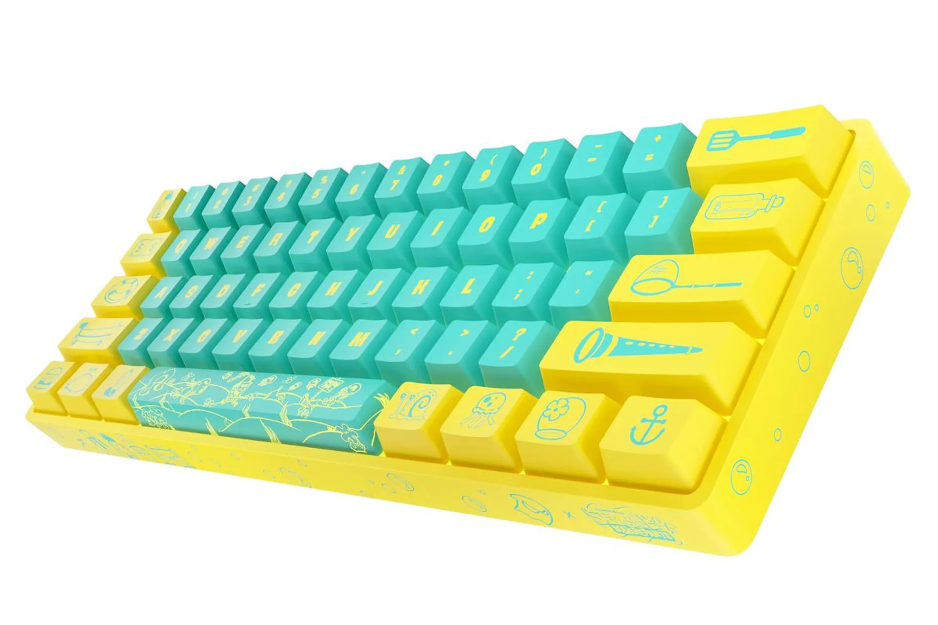 SpongeBob X Ghost K1 Pro Wireless Mechanical Keyboard