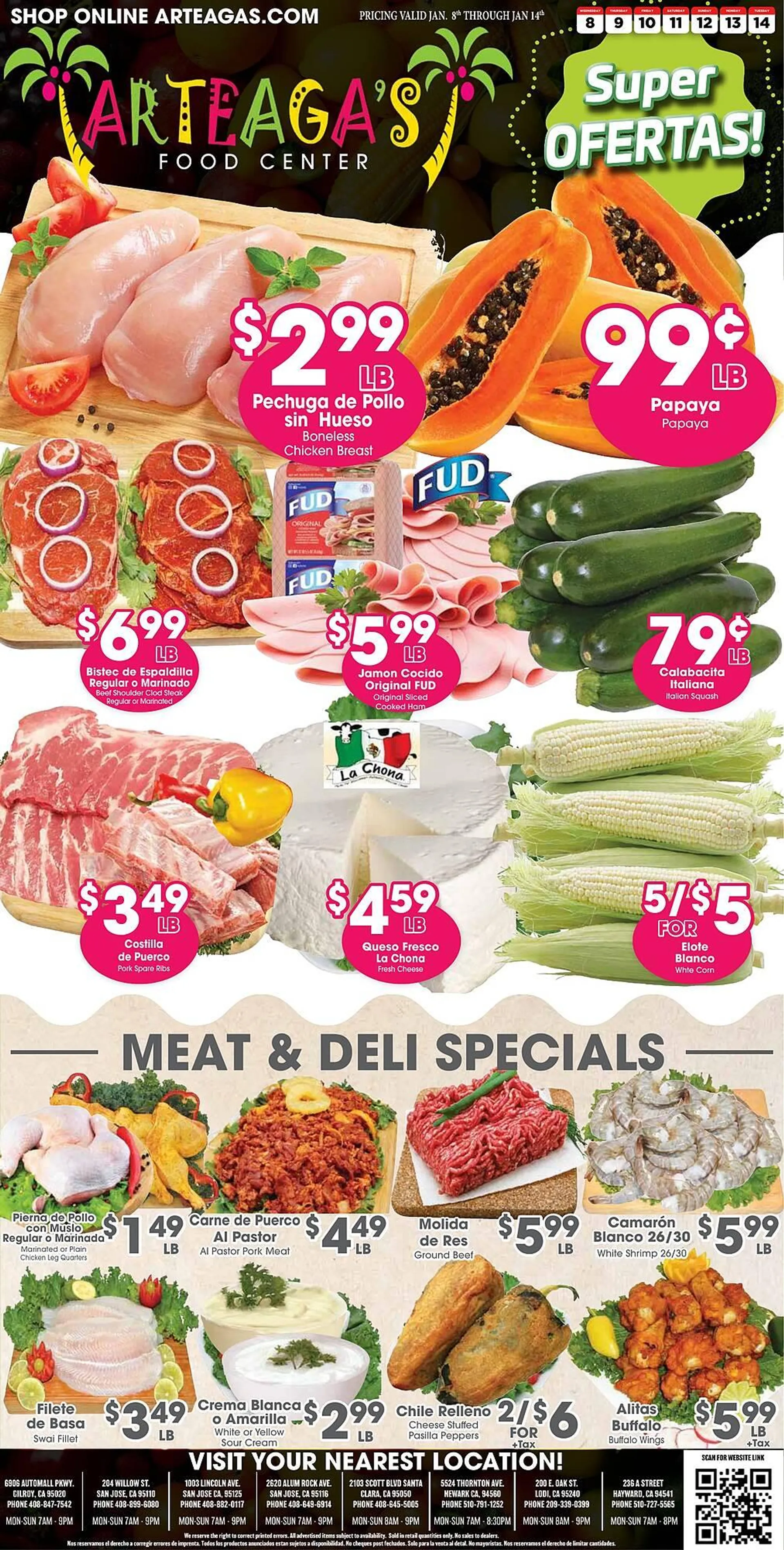 Arteagas Food Center Weekly Ad - 1