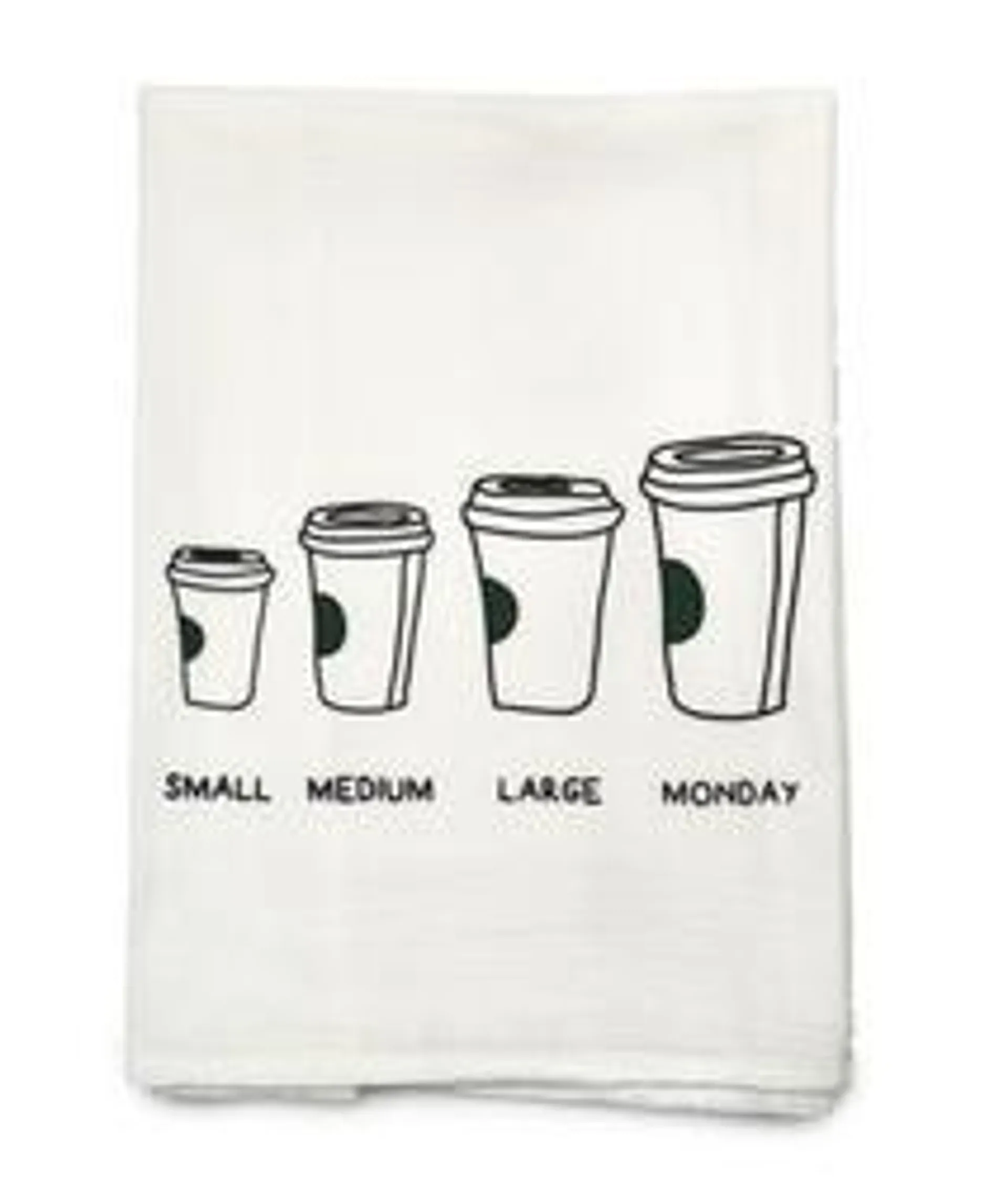 Cotton Creations Tea Towel - Monday Coffee