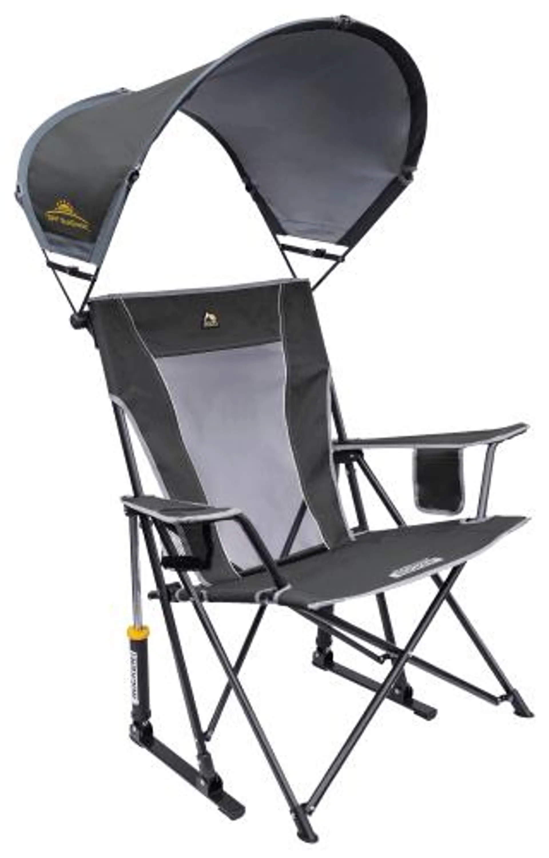 GCI Outdoor SunShade Rocker Camp Chair - Pewter