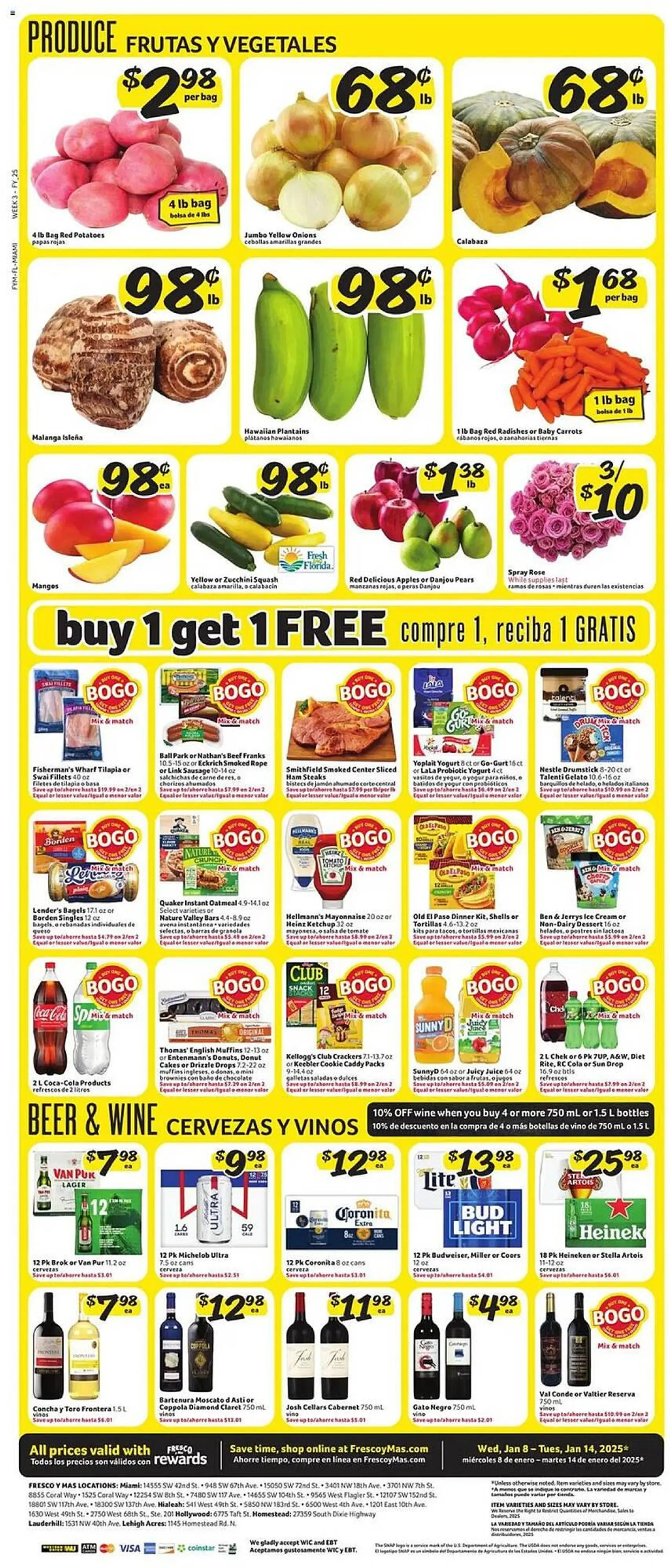 Weekly ad Fresco y Más Weekly Ad from January 8 to January 14 2025 - Page 6