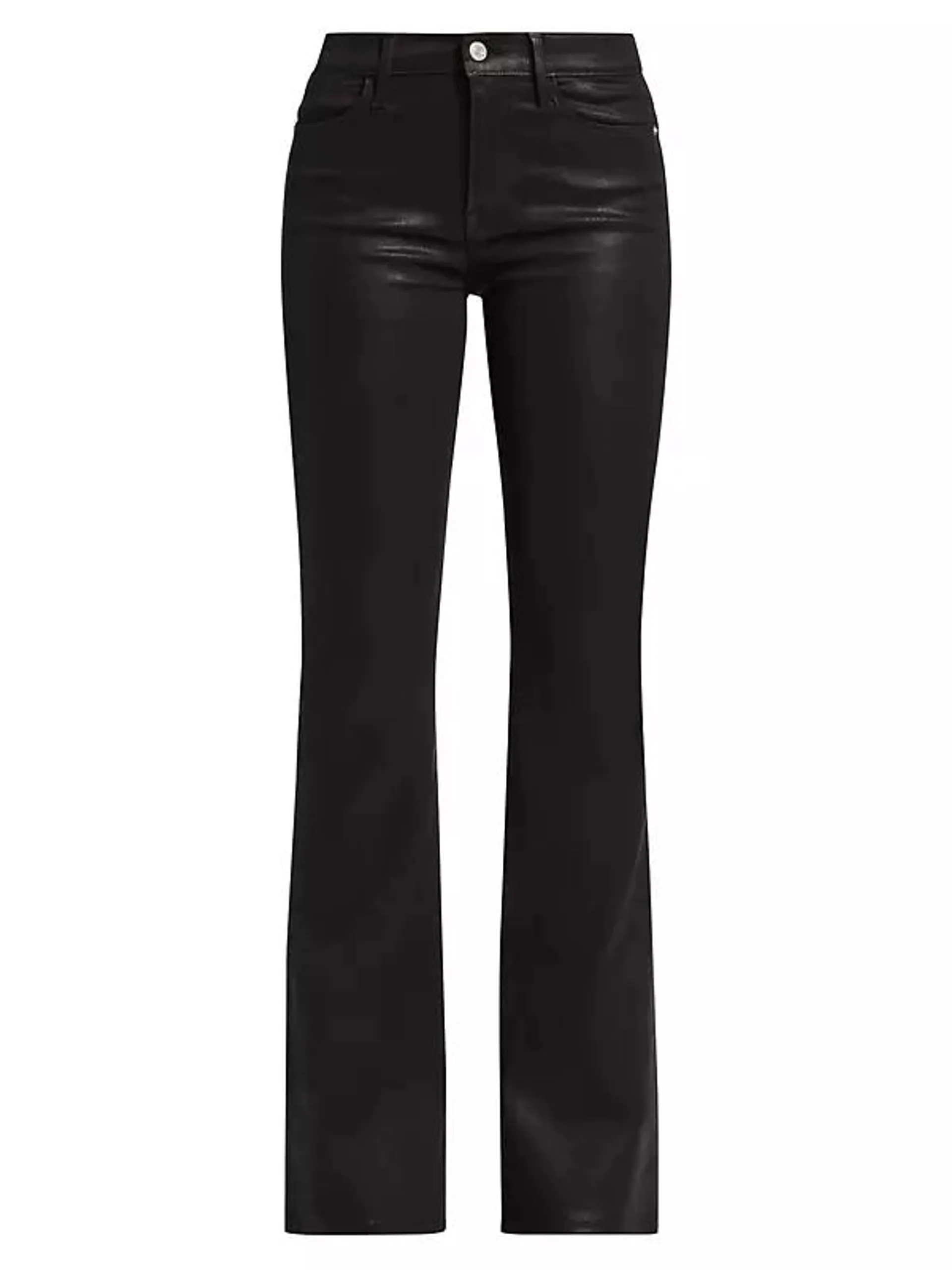 Le High Flared Coated Jeans