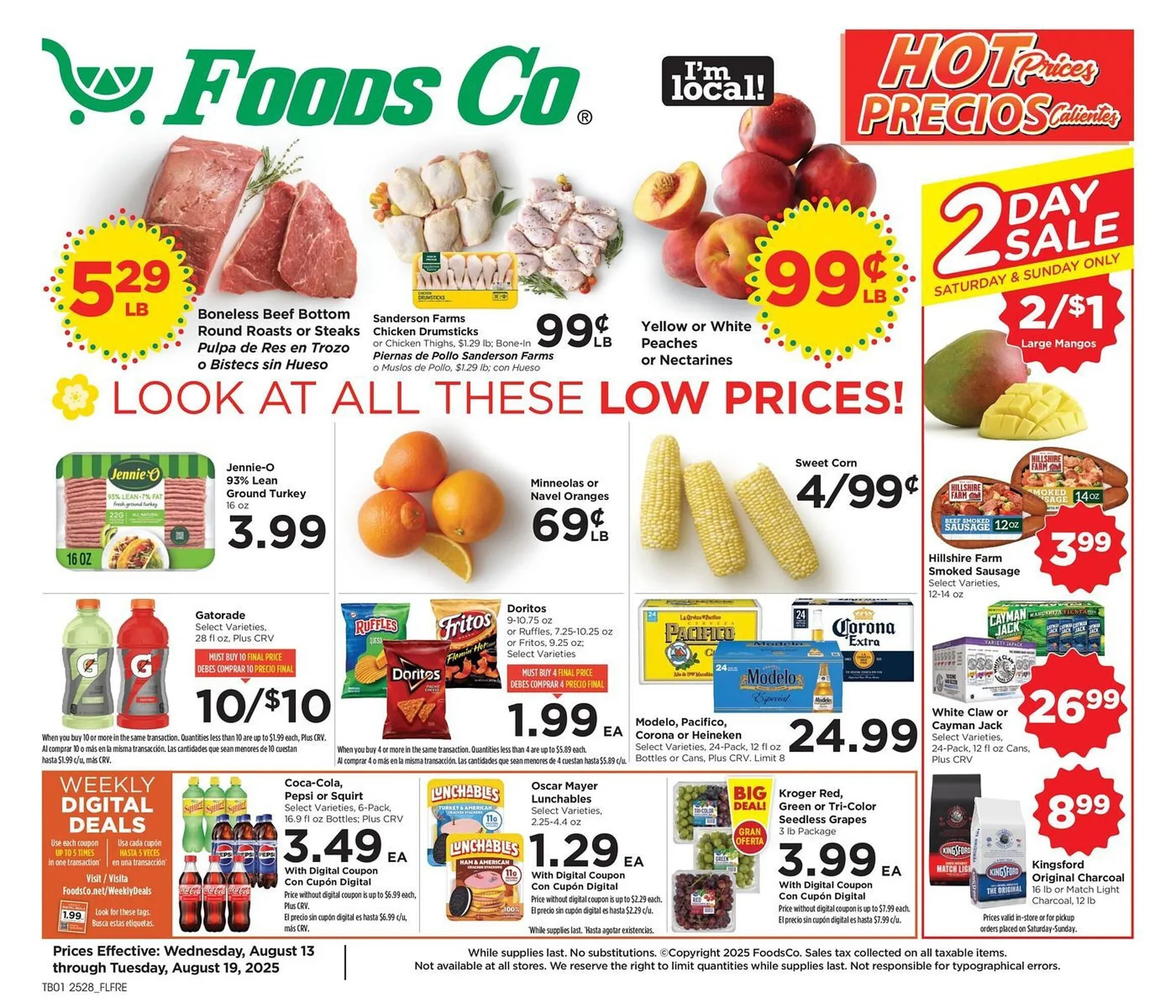 Weekly ad Foods Co Weekly Ad from August 13 to August 19 2025 - Page 1