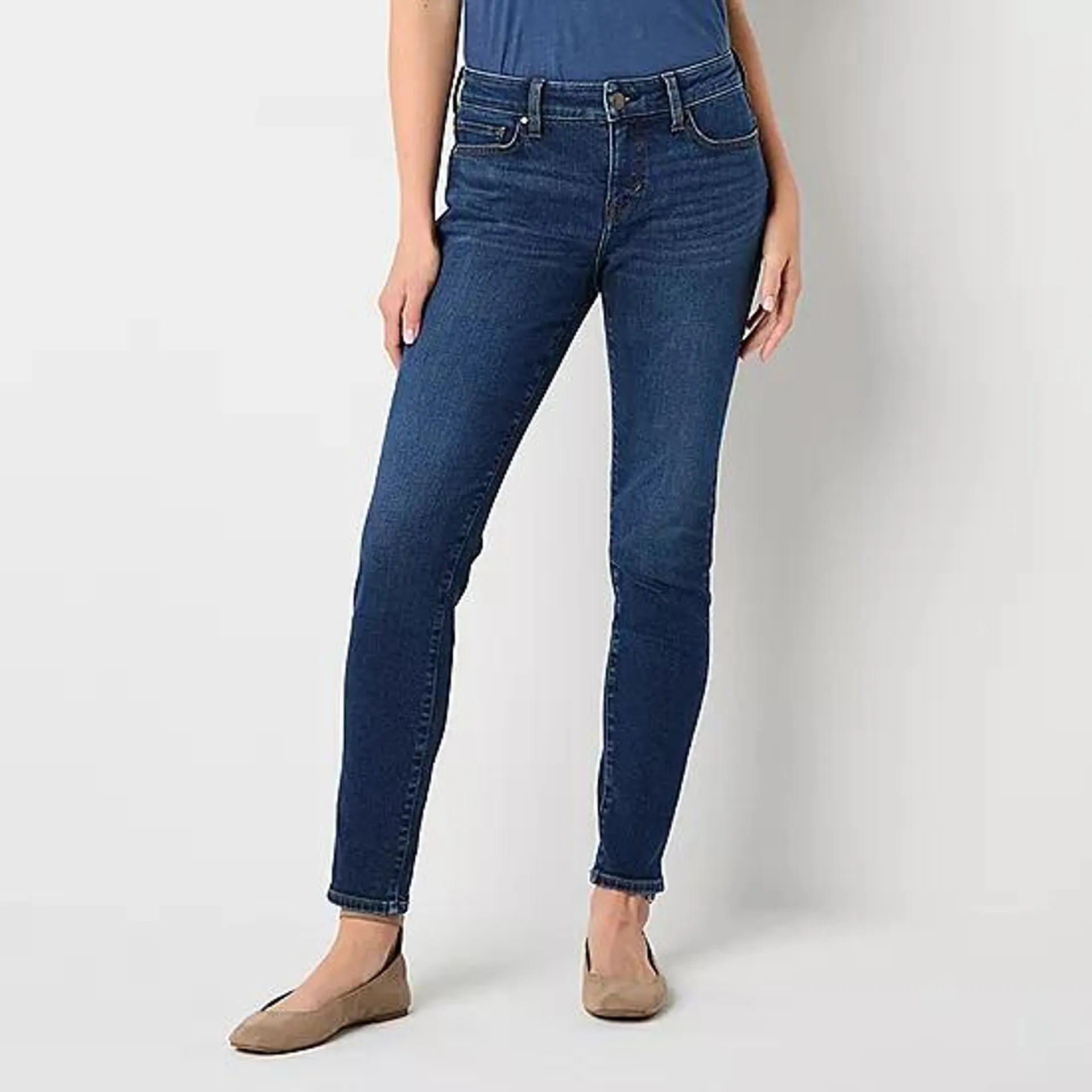 new! a.n.a - Tall Womens Mid Rise Skinny Fit Jean