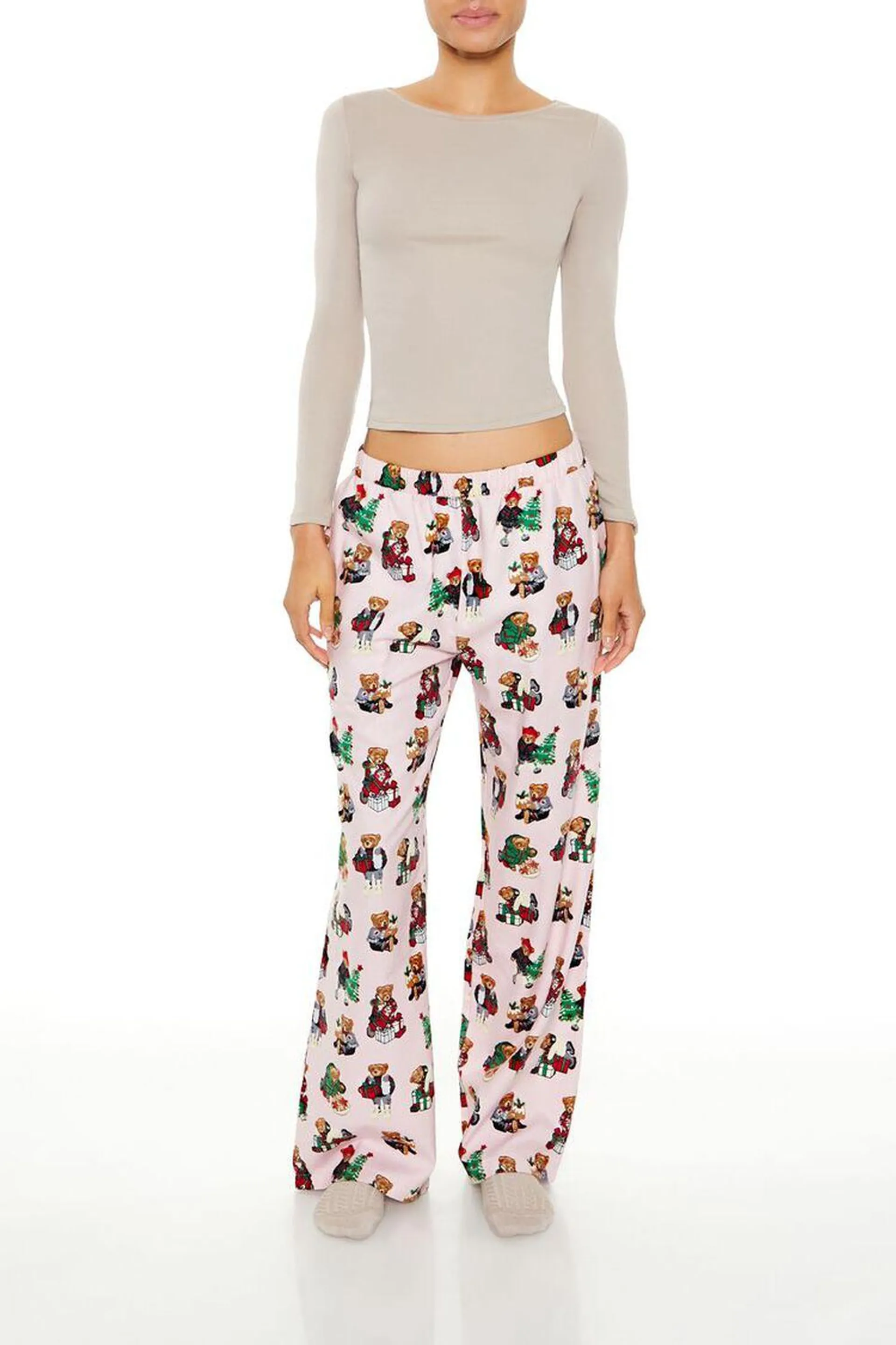 Christmas Teddy Bear Pajama Pants