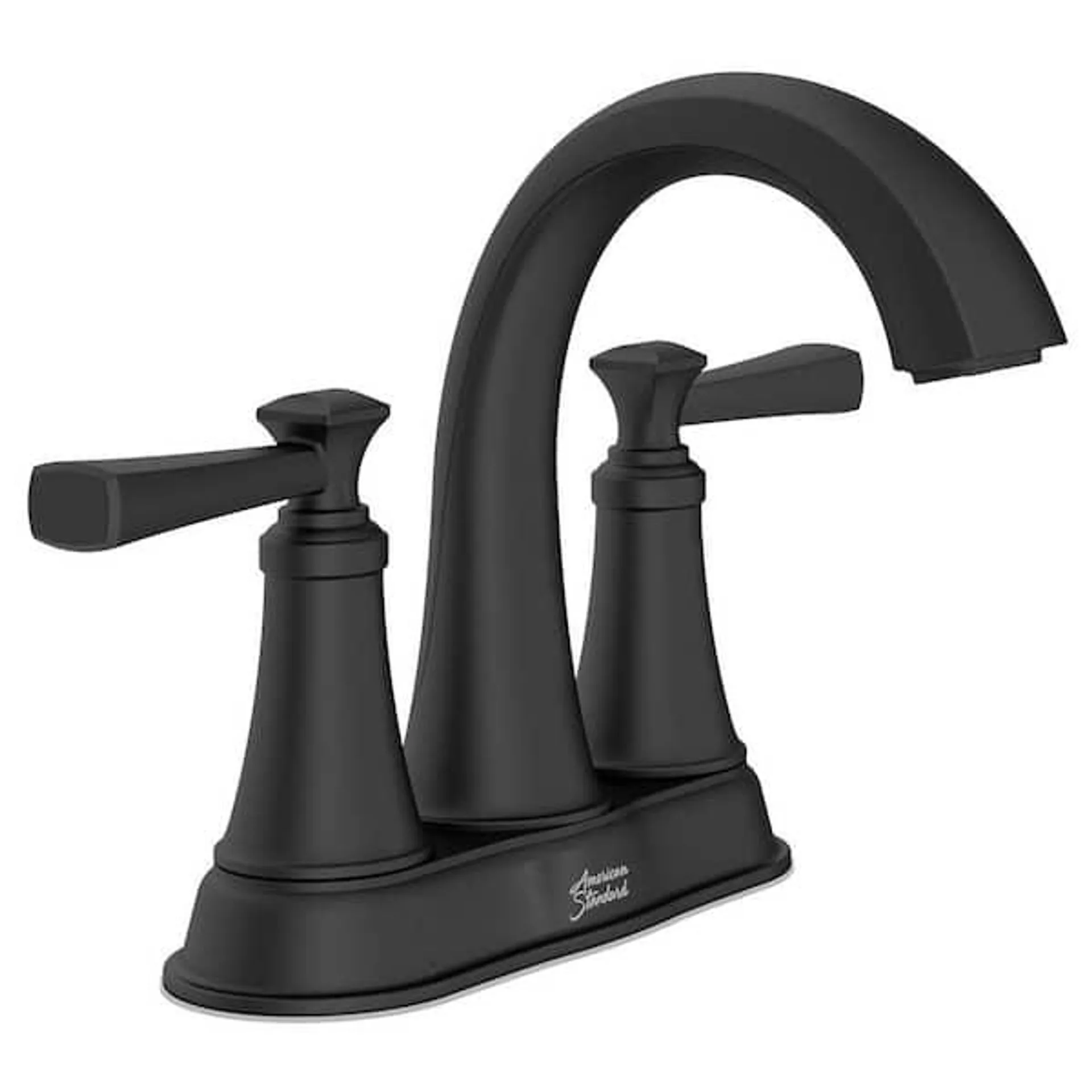 Rumson 4 in. Centerset 2-Handle Bathroom Faucet in Matte Black