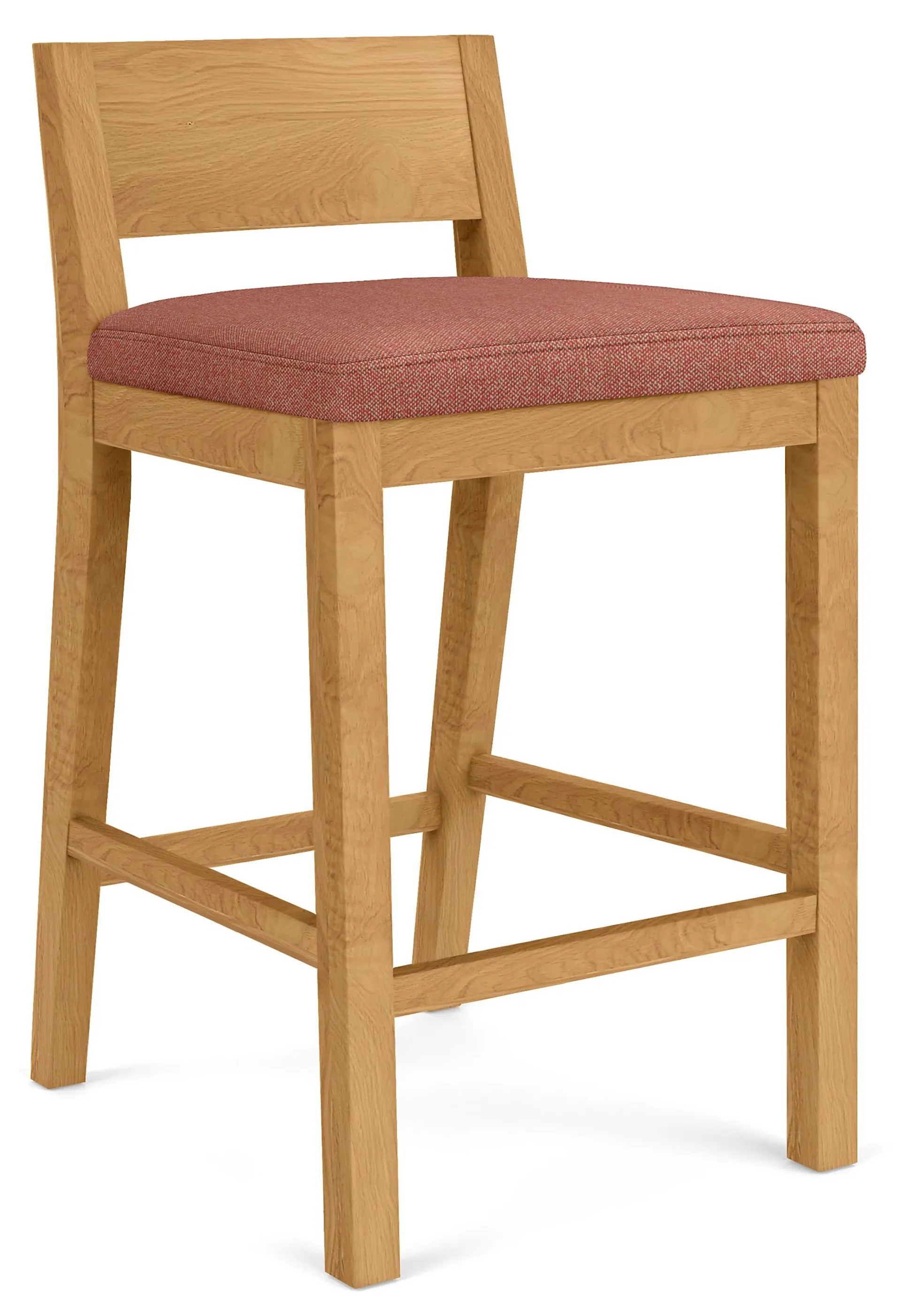 Afton Counter Stool in Tatum Spice with White Oak Frame