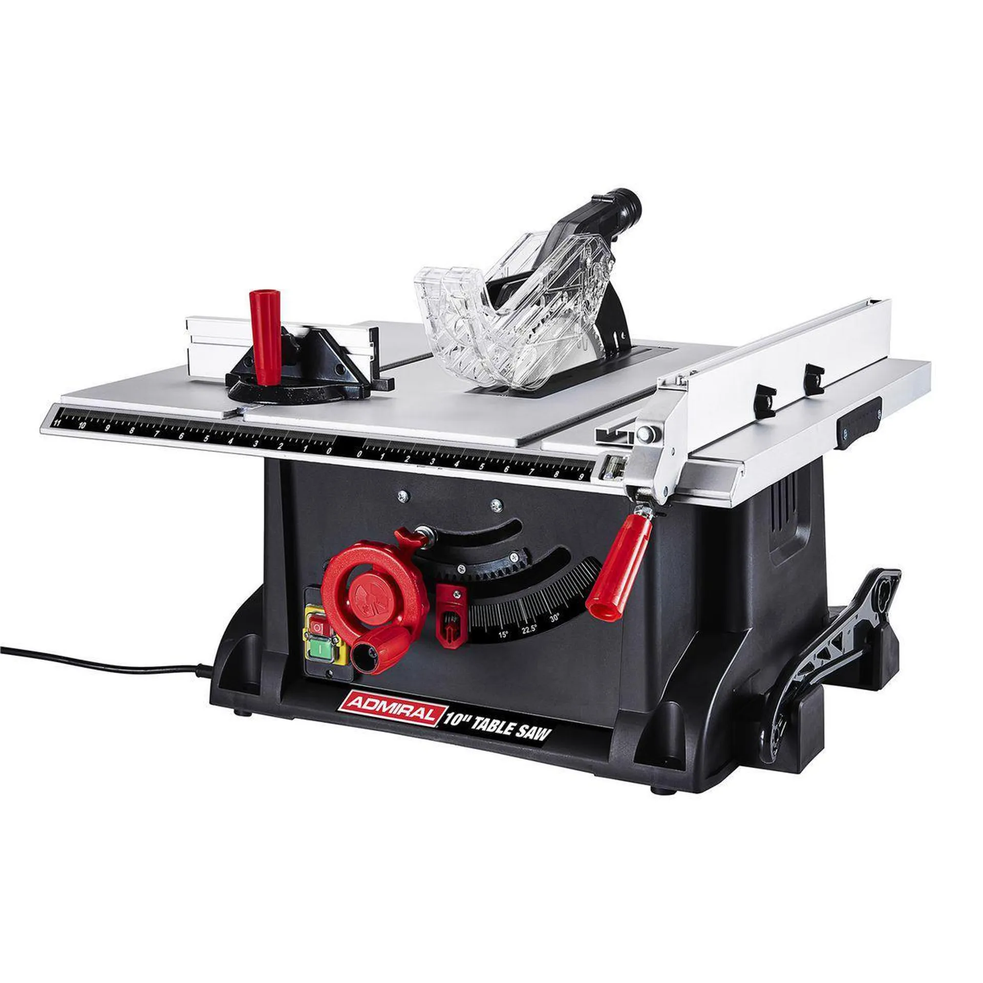 ADMIRAL 15 Amp, 10 in. Cast Aluminum Table Saw