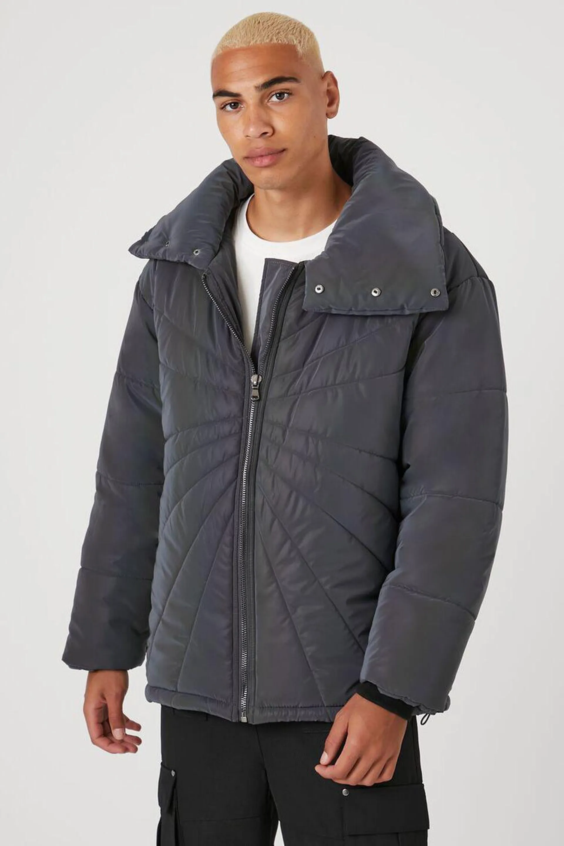 Reflective Quilted Puffer Jacket