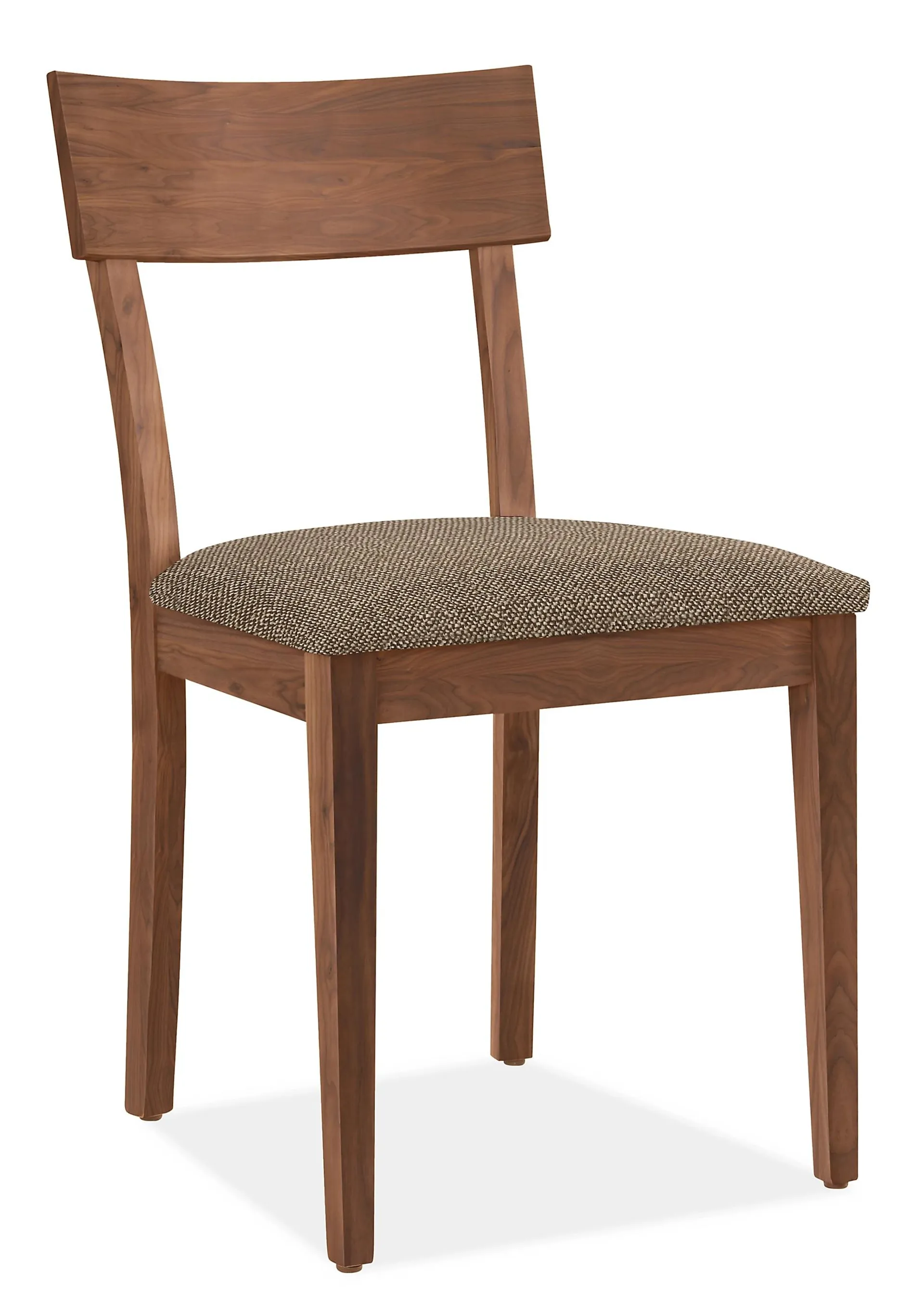 Doyle Side Chair in Tatum Mink with Walnut Frame