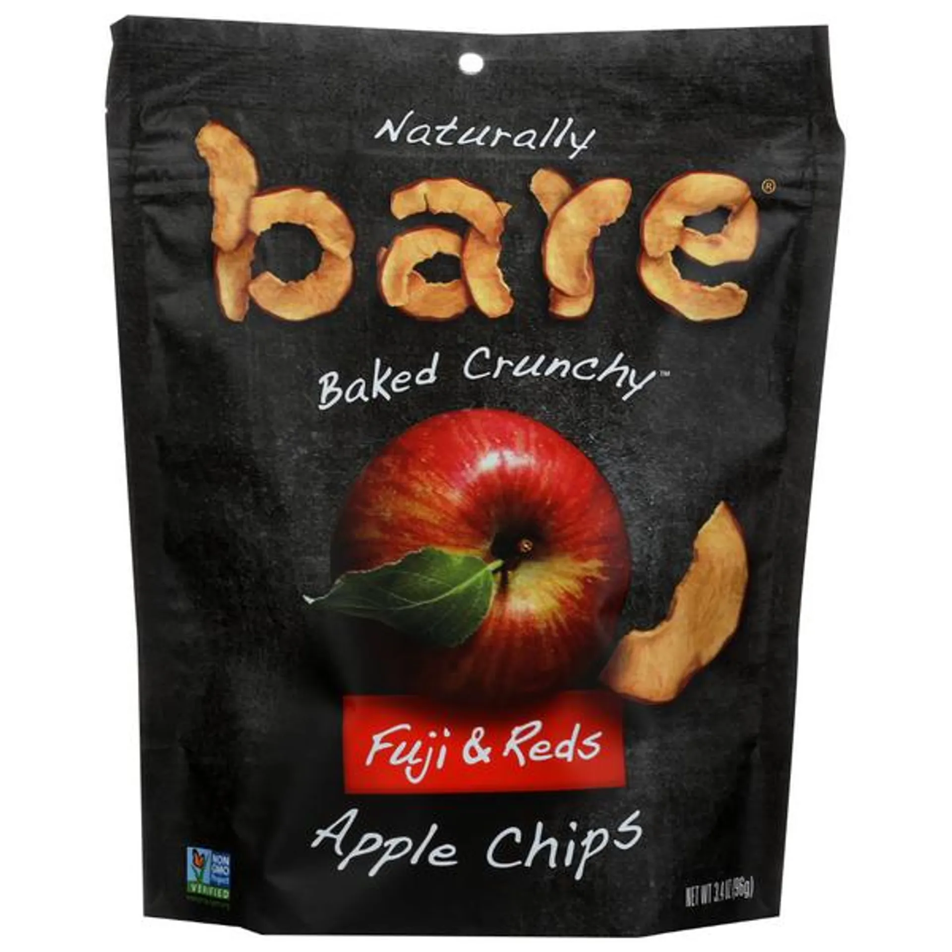 Bare Fruit Fuji & Red Apple Chips - 3.4 Ounce
