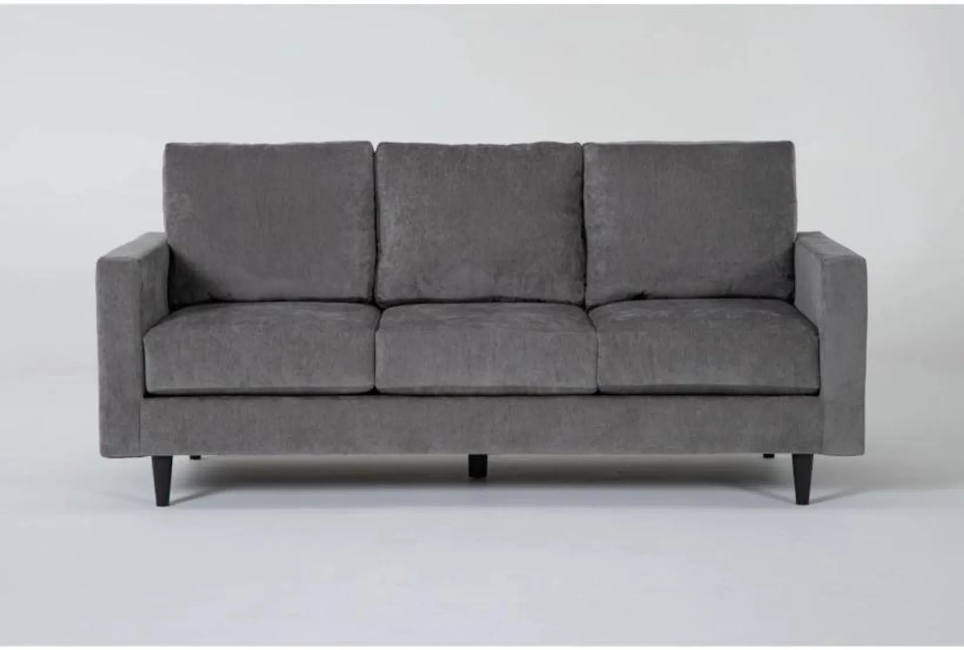 Bradley Charcoal Grey Fabric Modern 81" Sofa