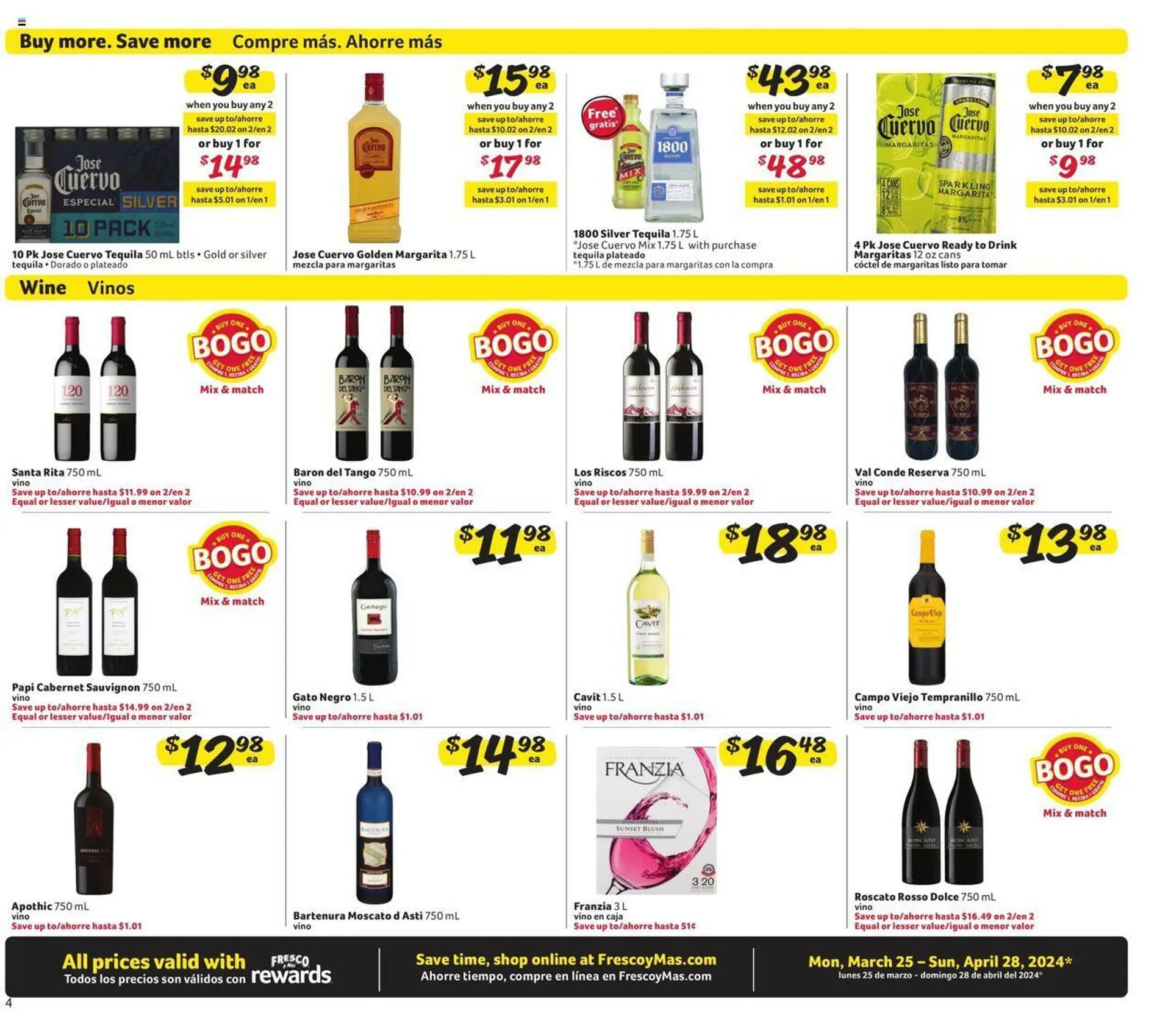 Weekly ad Fresco y Más Weekly Ad from March 25 to April 28 2024 - Page 4