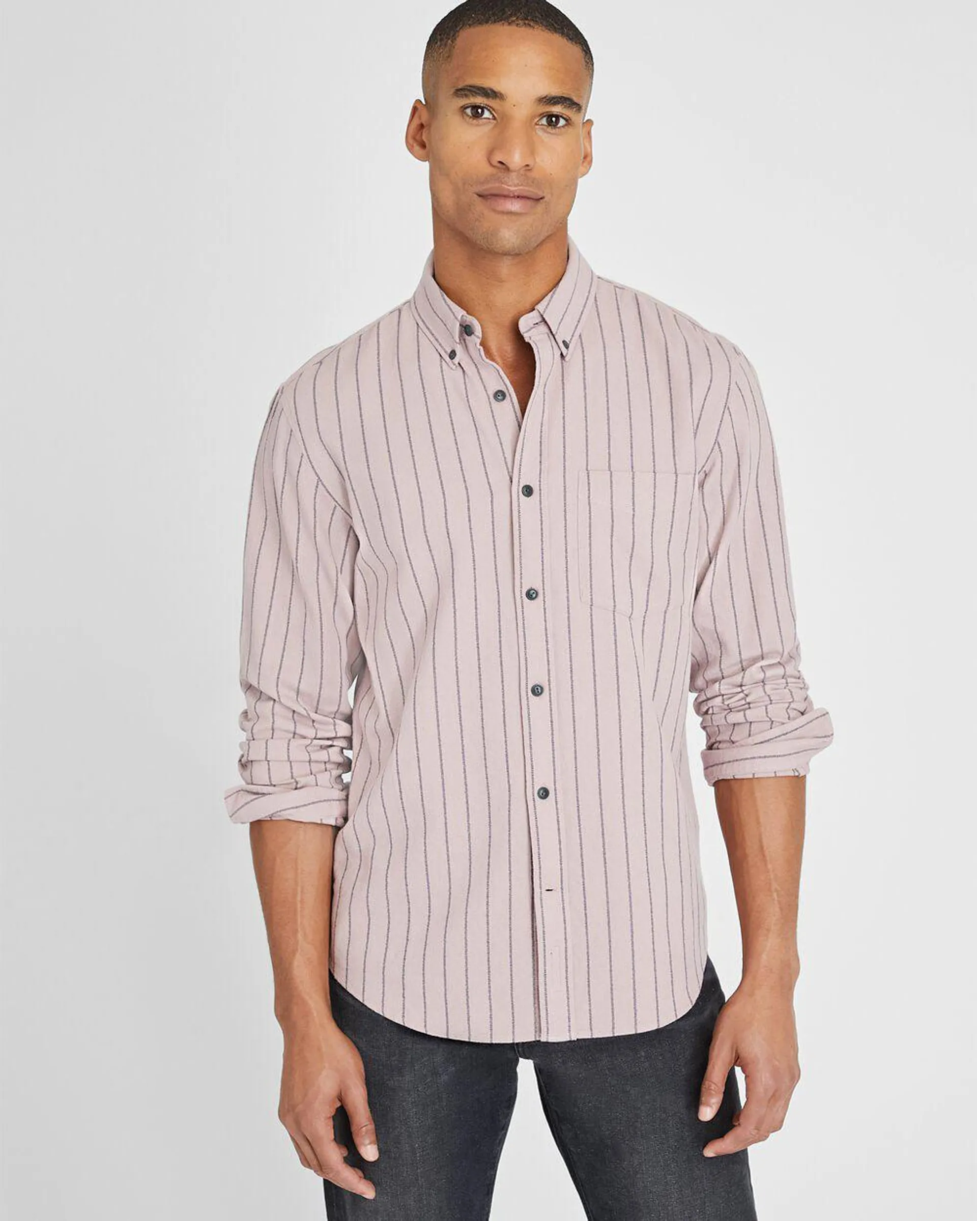 Standard Striped Jaspé Crepe Shirt