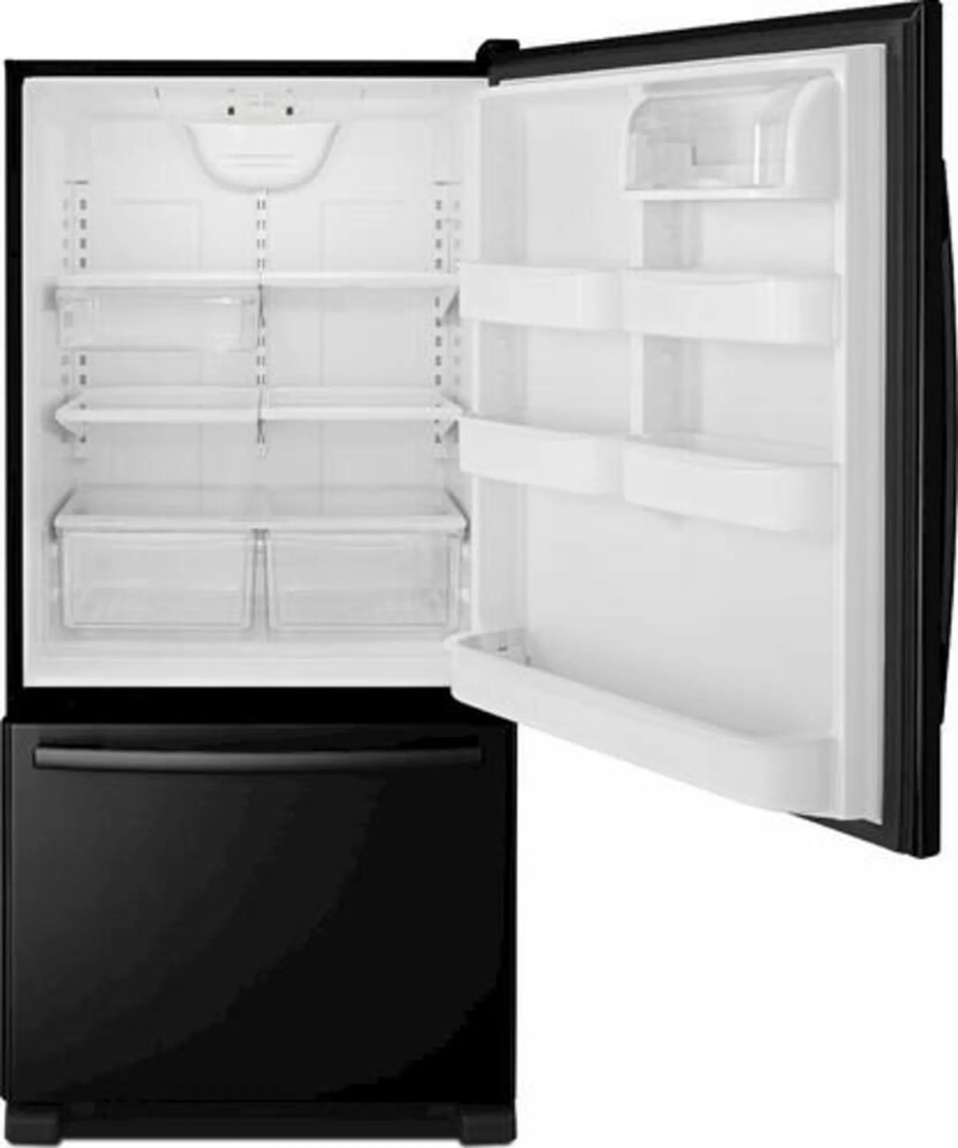 Amana® 22.07 cu. ft. Black Bottom-Freezer Refrigerator