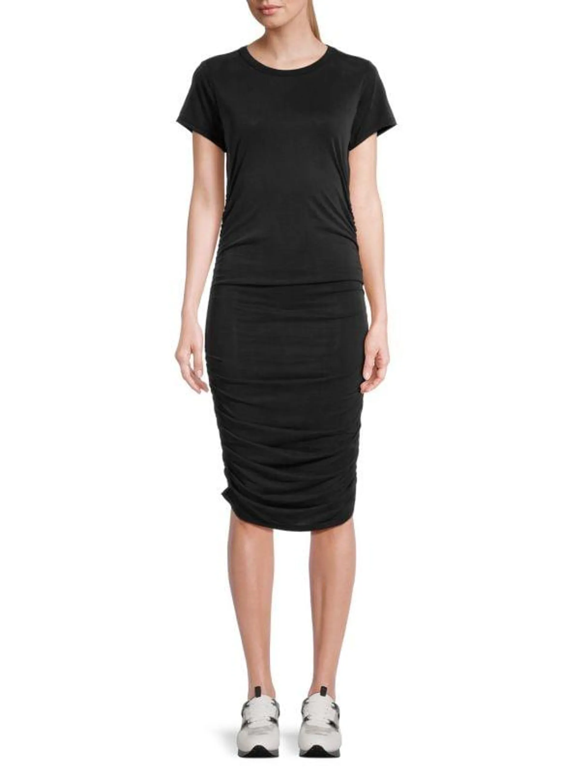 Ruched Tshirt Dress