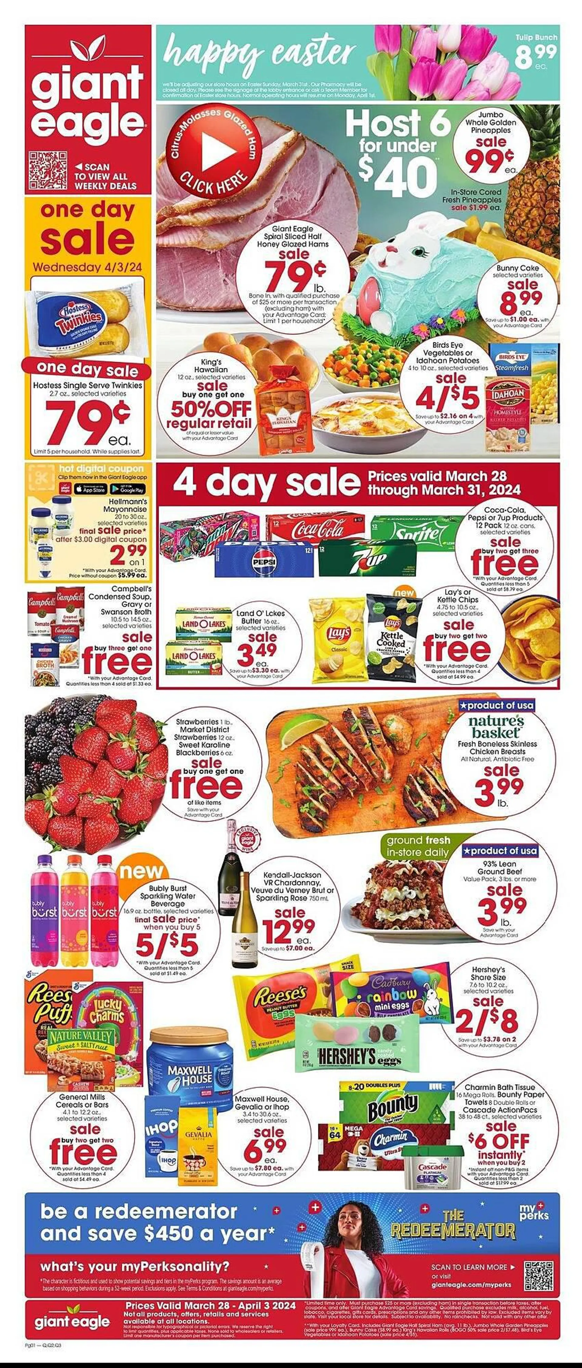 Weekly ad Giant Eagle Weekly Ad from March 28 to April 3 2024 - Page 
