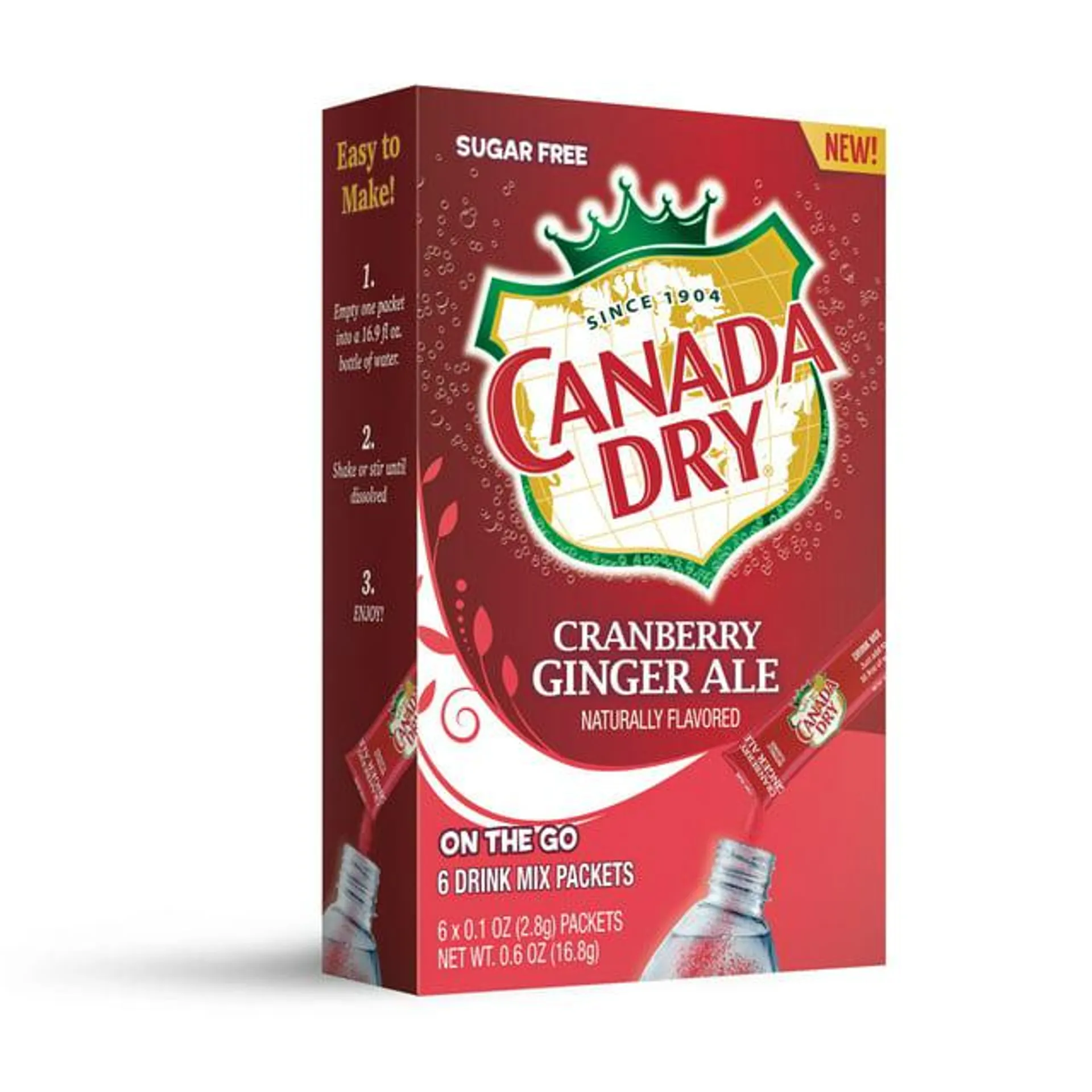 Canada Dry Powder Drink Mix, Cranberry Ginger Ale