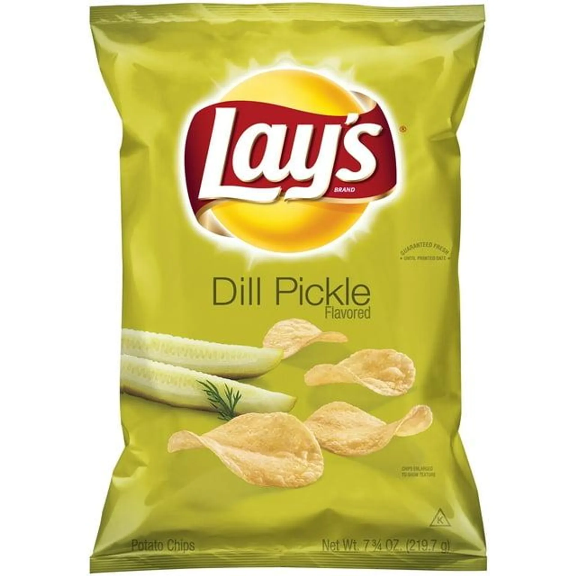 Lay's Dill Pickle Potato Snack Chips,7.75 oz Bag