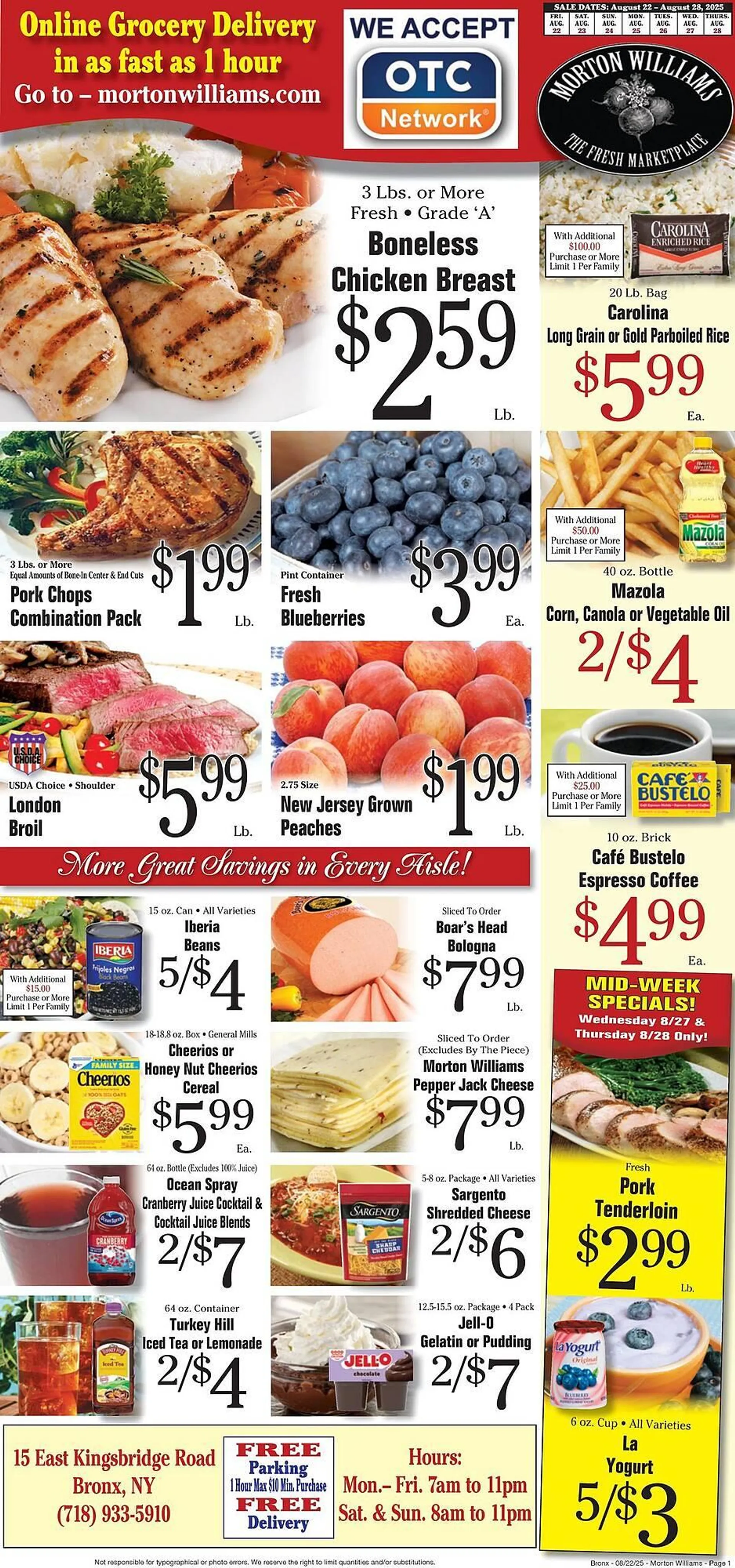 Weekly ad Morton Williams Weekly Ad from August 22 to August 28 2025 - Page 1