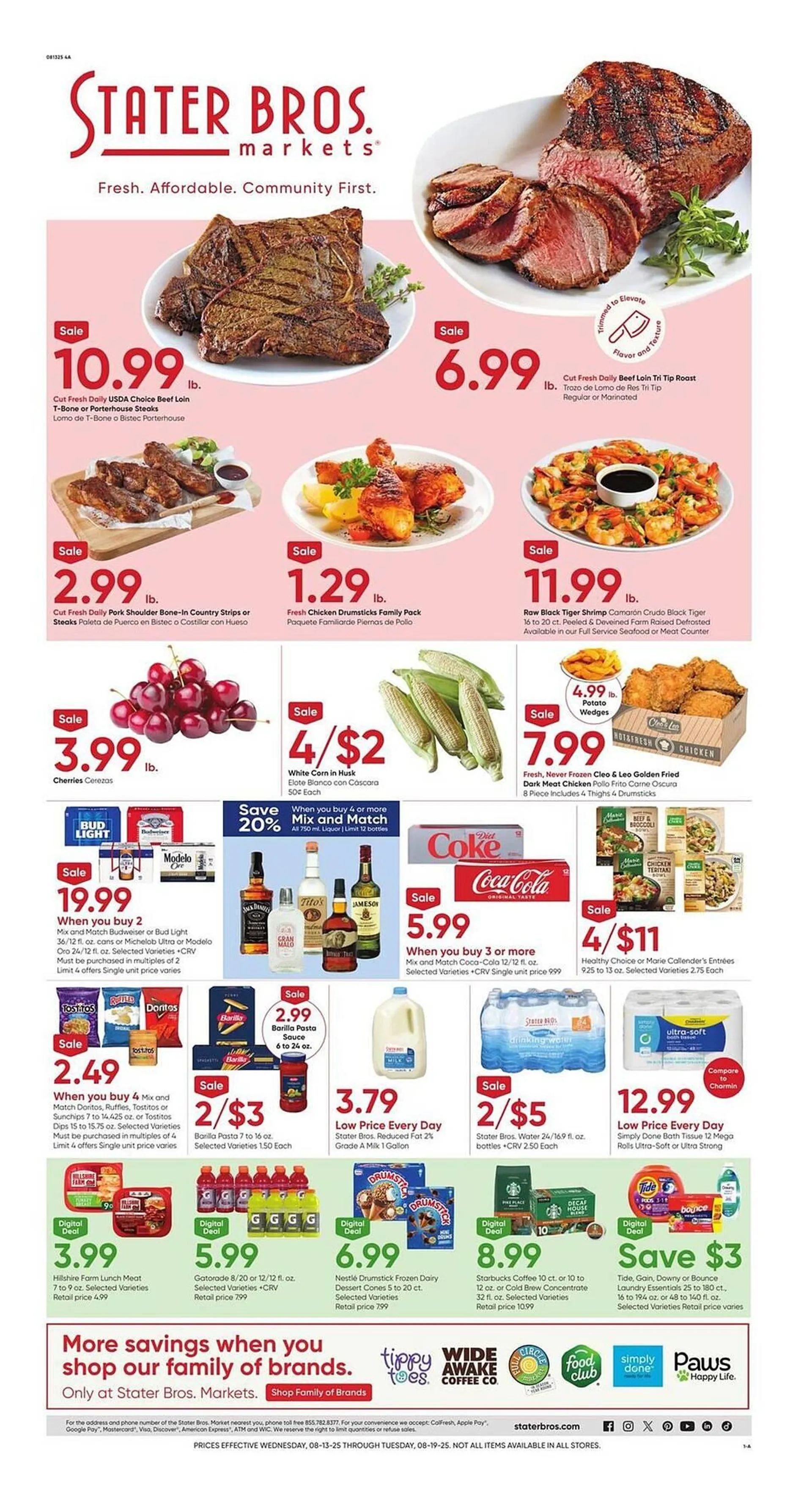 Weekly ad Stater Bros Weekly Ad from August 13 to August 19 2025 - Page 1