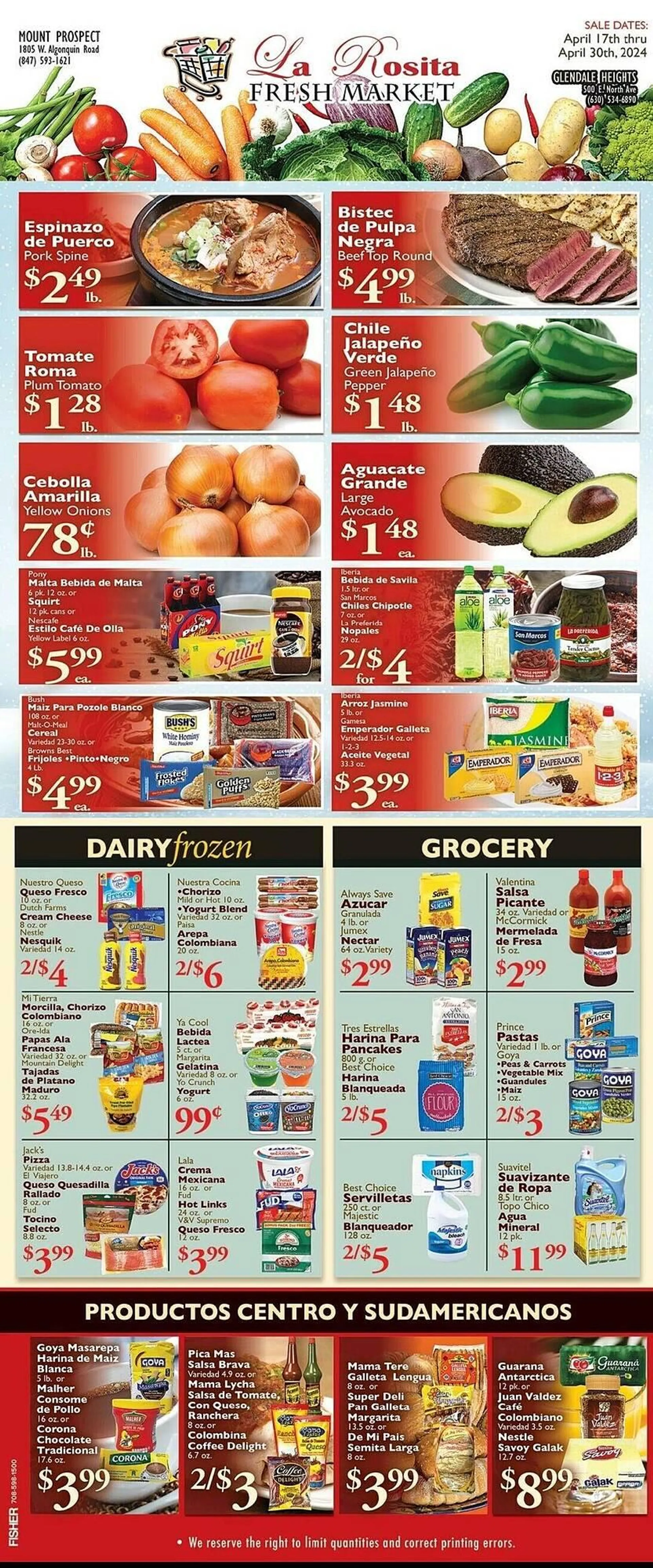 La Rosita Fresh Market Weekly Ad - 1