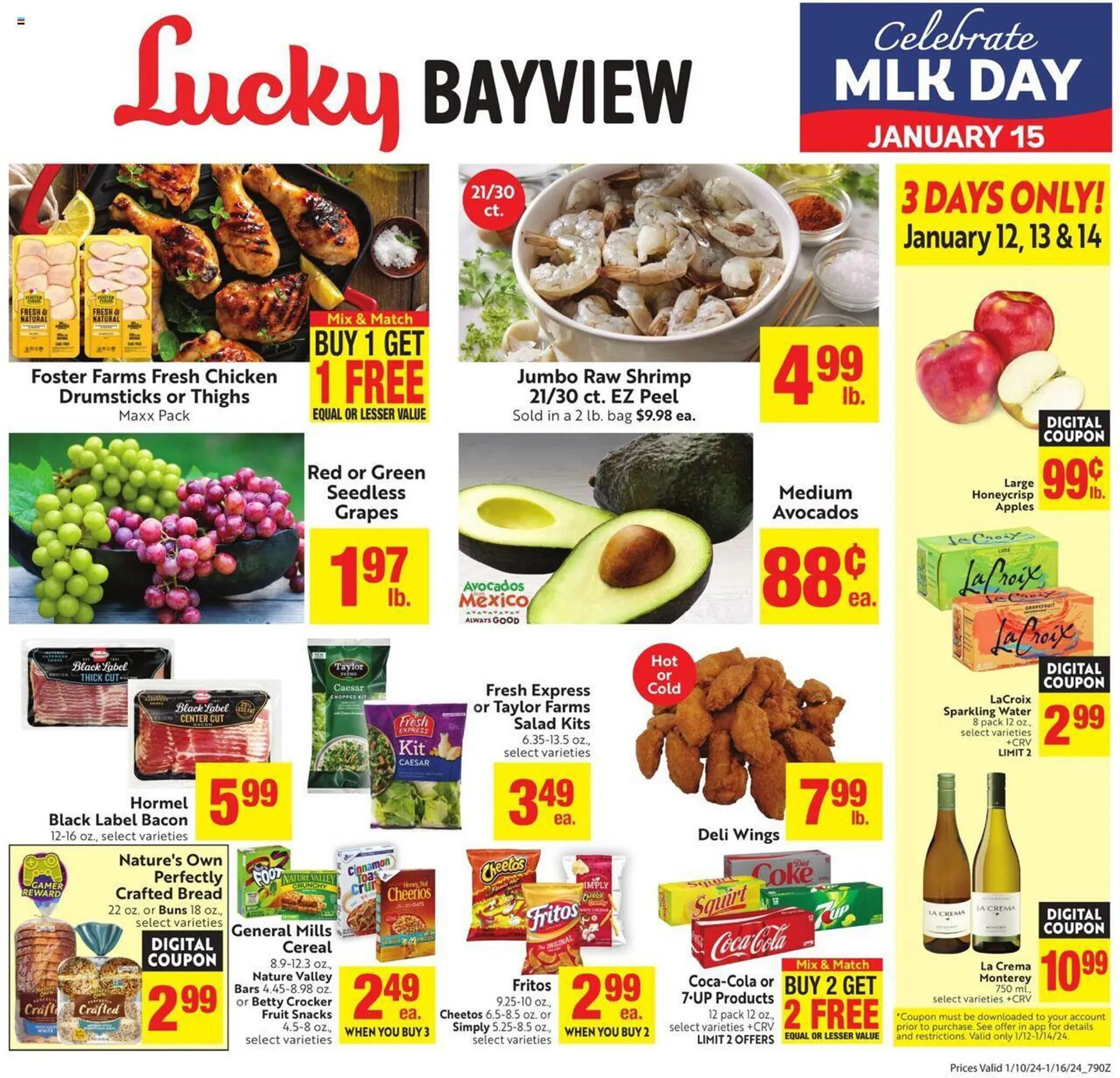 Weekly ad Lucky Supermarkets Weekly Ad from January 10 to January 16 2024 - Page 1