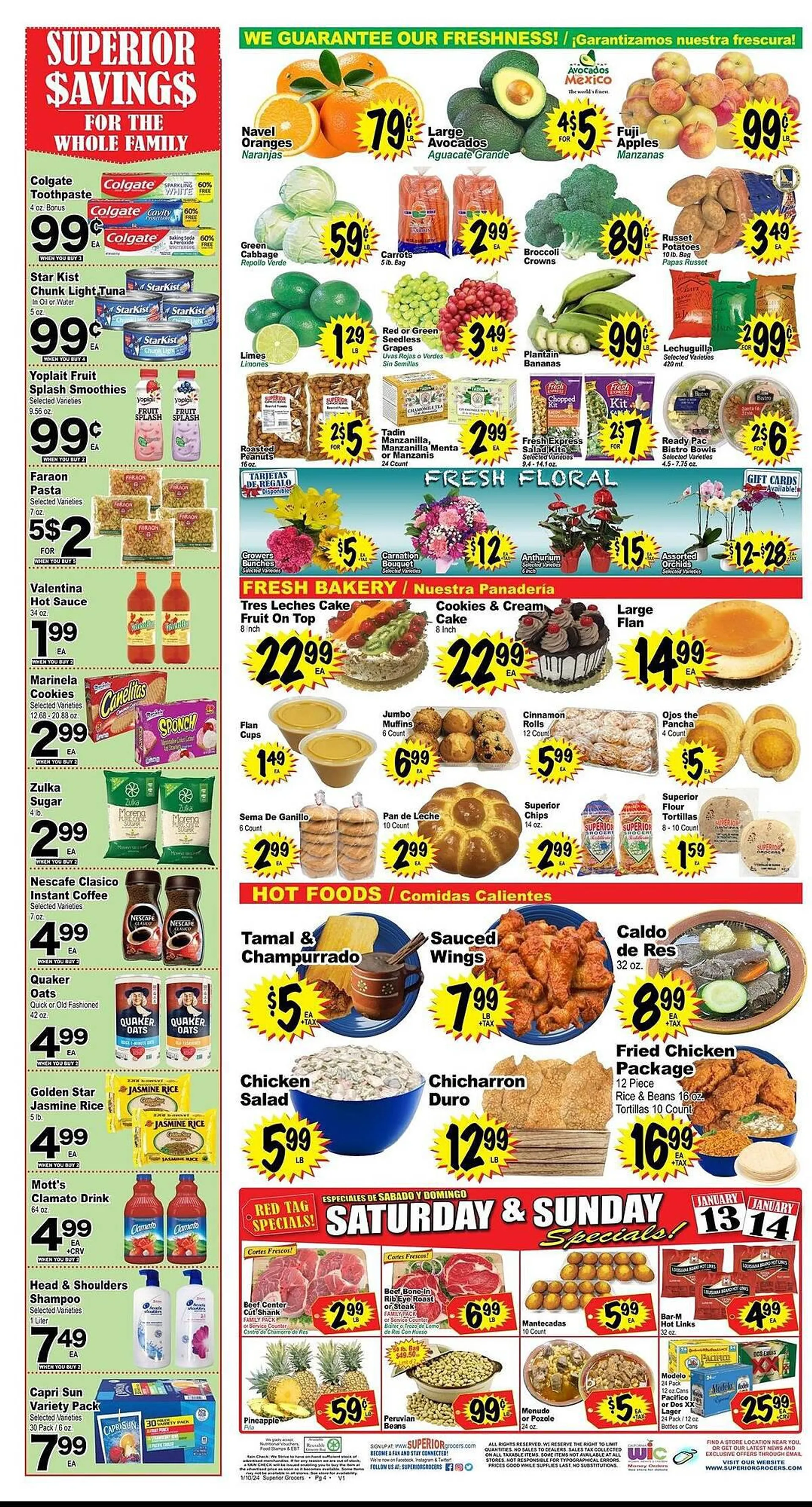 Weekly ad Numero Uno Weekly Ad from January 10 to January 16 2024 - Page 4
